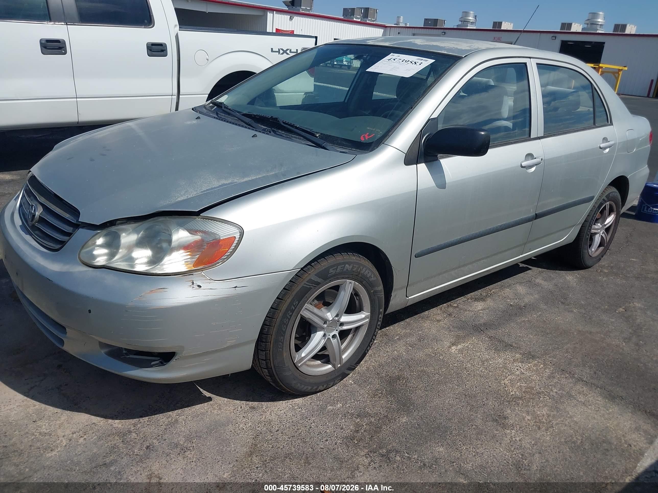 2004 Toyota Corolla Ce Серебряный vin: JTDBR32E842033217