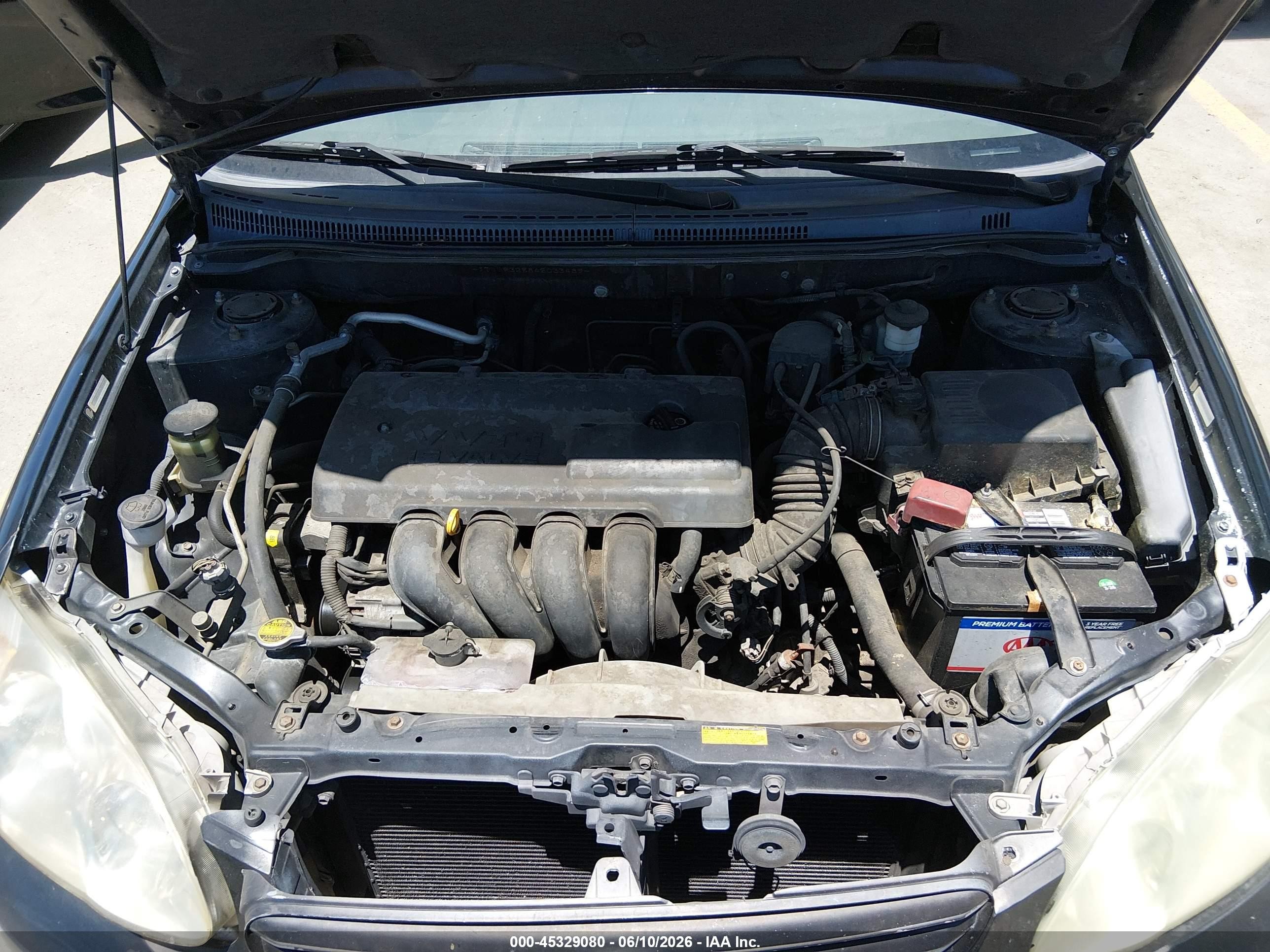 2004 Toyota Corolla Le Black vin: JTDBR32E842033489