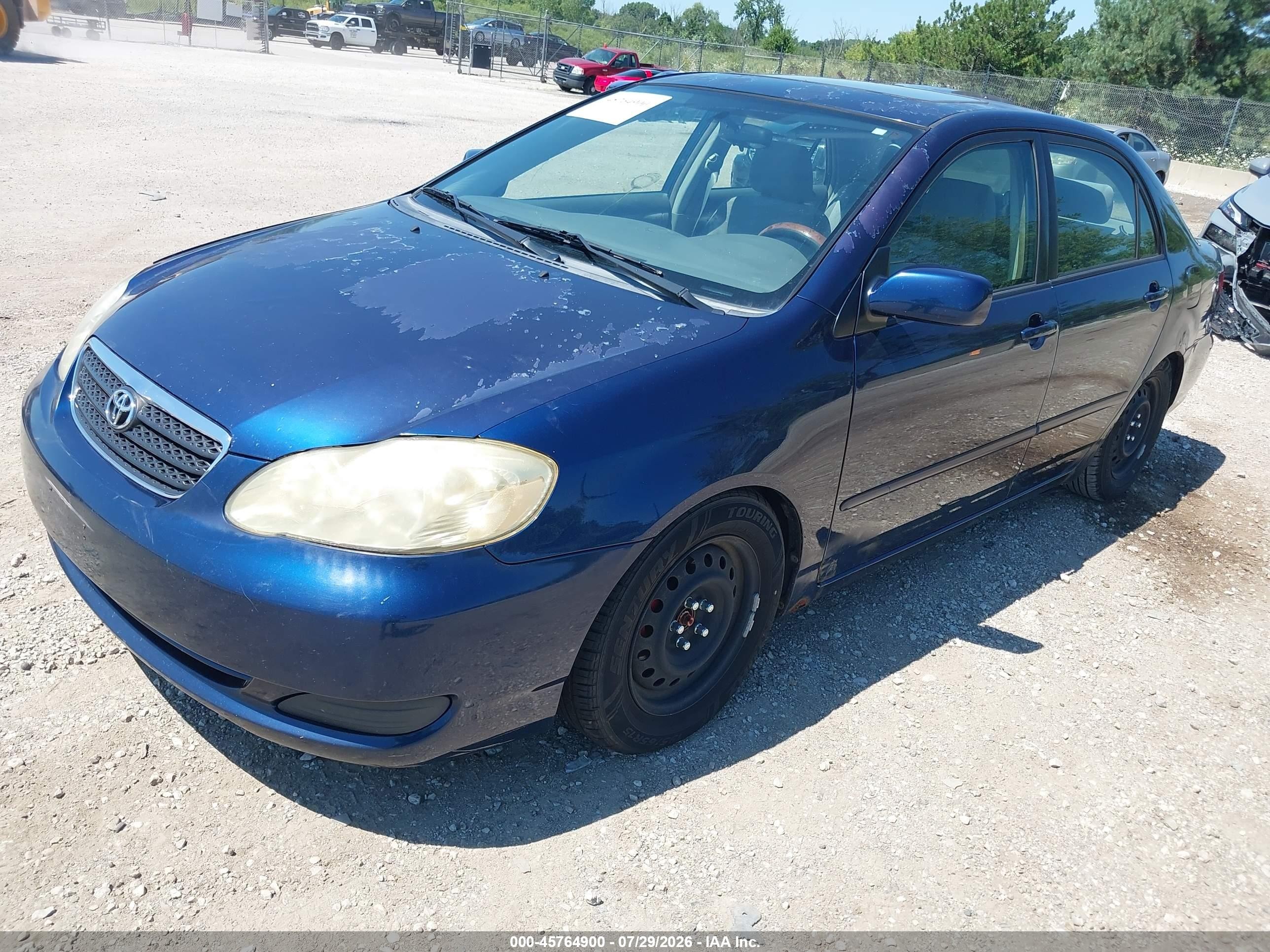 2005 Toyota Corolla Le Синий vin: JTDBR32E852061522
