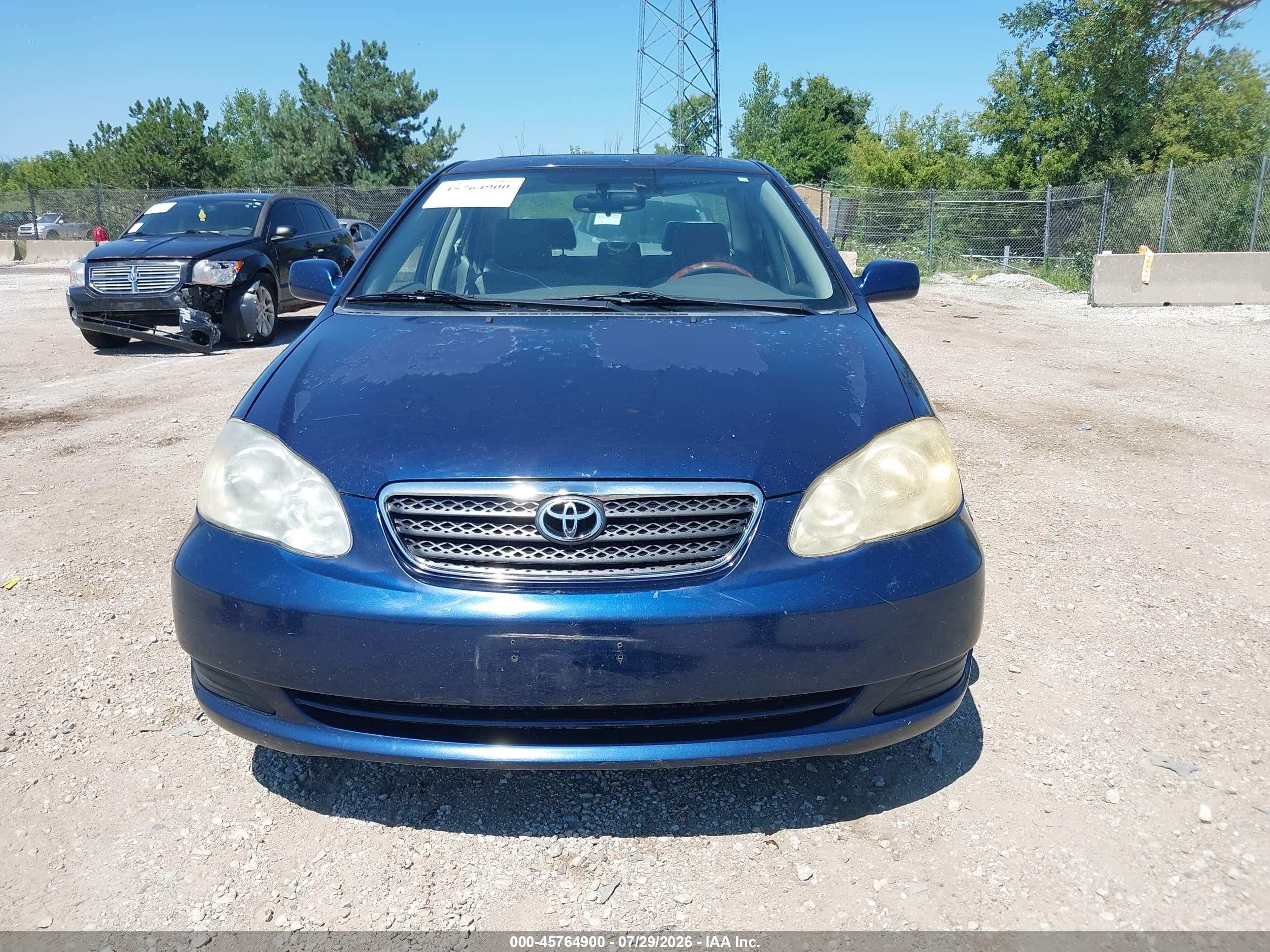 2005 Toyota Corolla Le Синий vin: JTDBR32E852061522