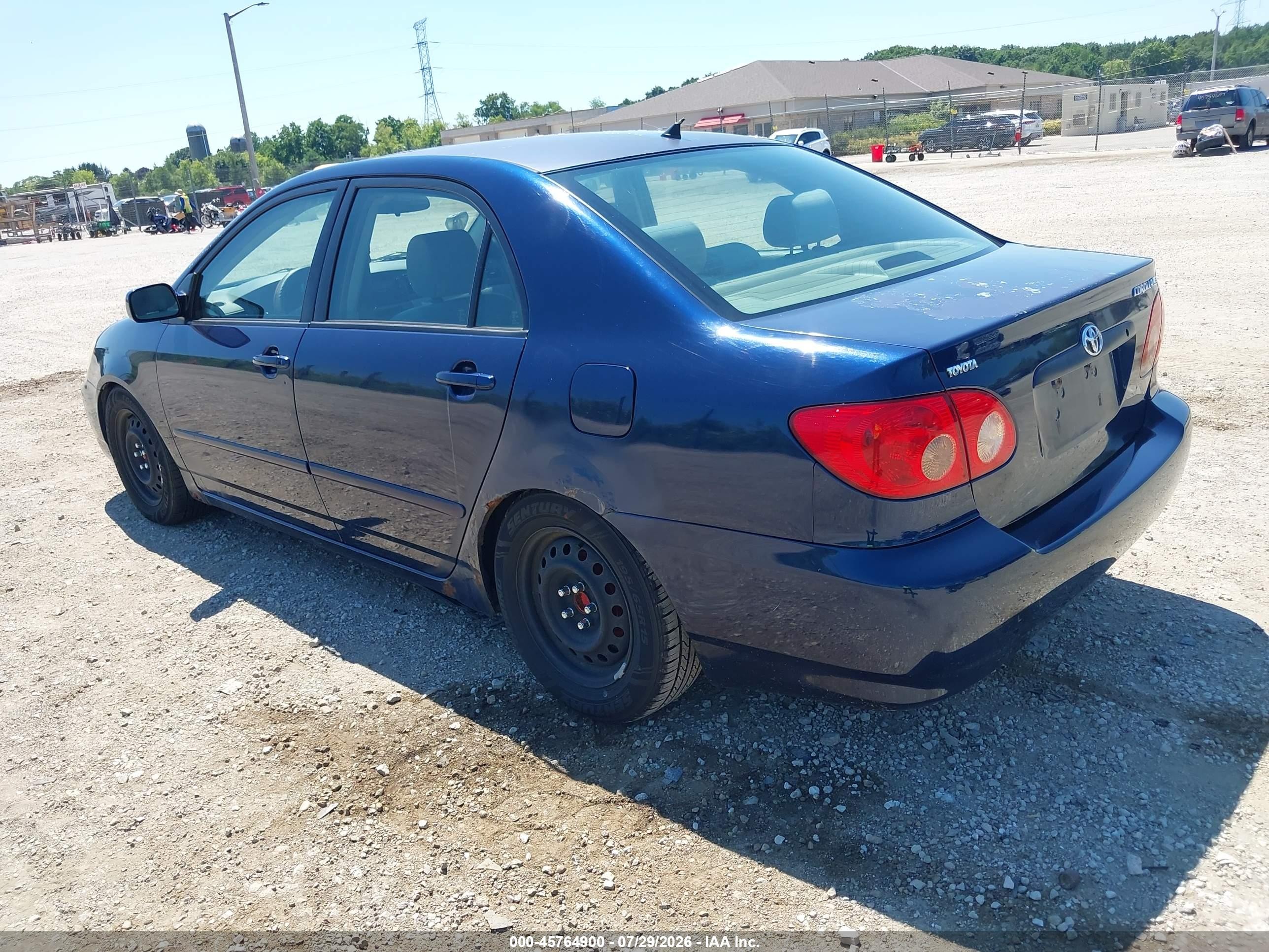 2005 Toyota Corolla Le Синий vin: JTDBR32E852061522