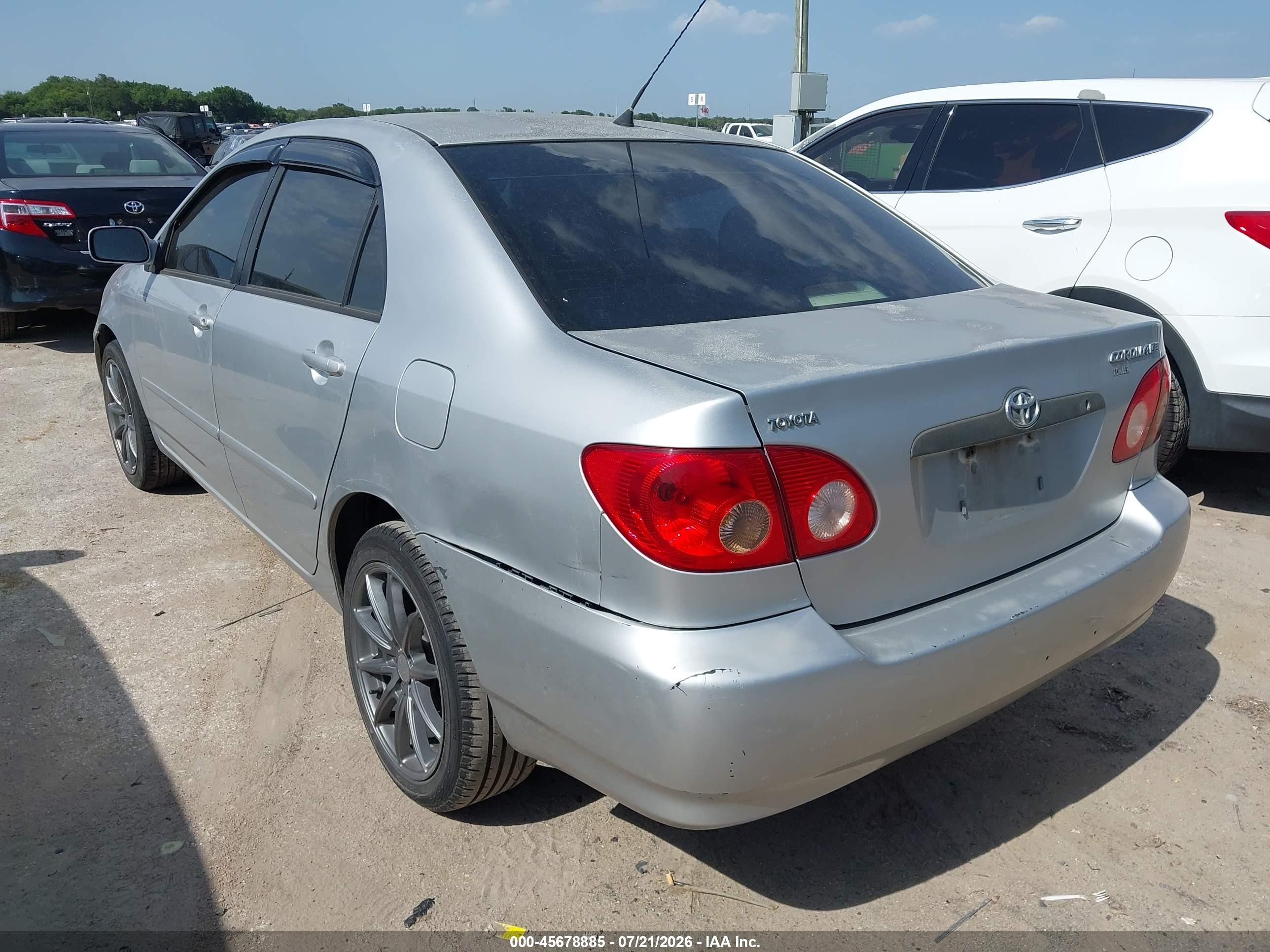 2006 Toyota Corolla Le Серебряный vin: JTDBR32E860061422
