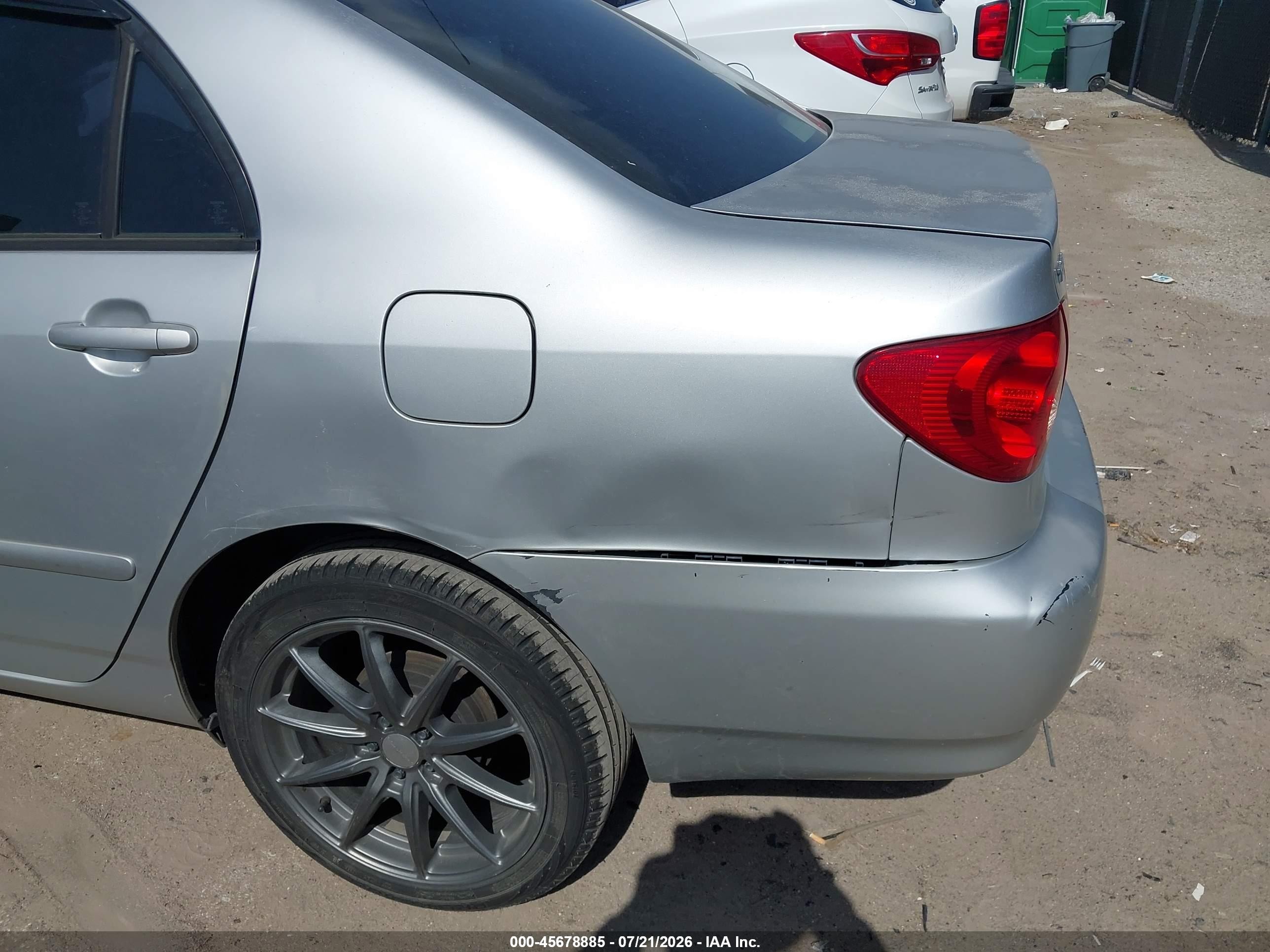 2006 Toyota Corolla Le Серебряный vin: JTDBR32E860061422