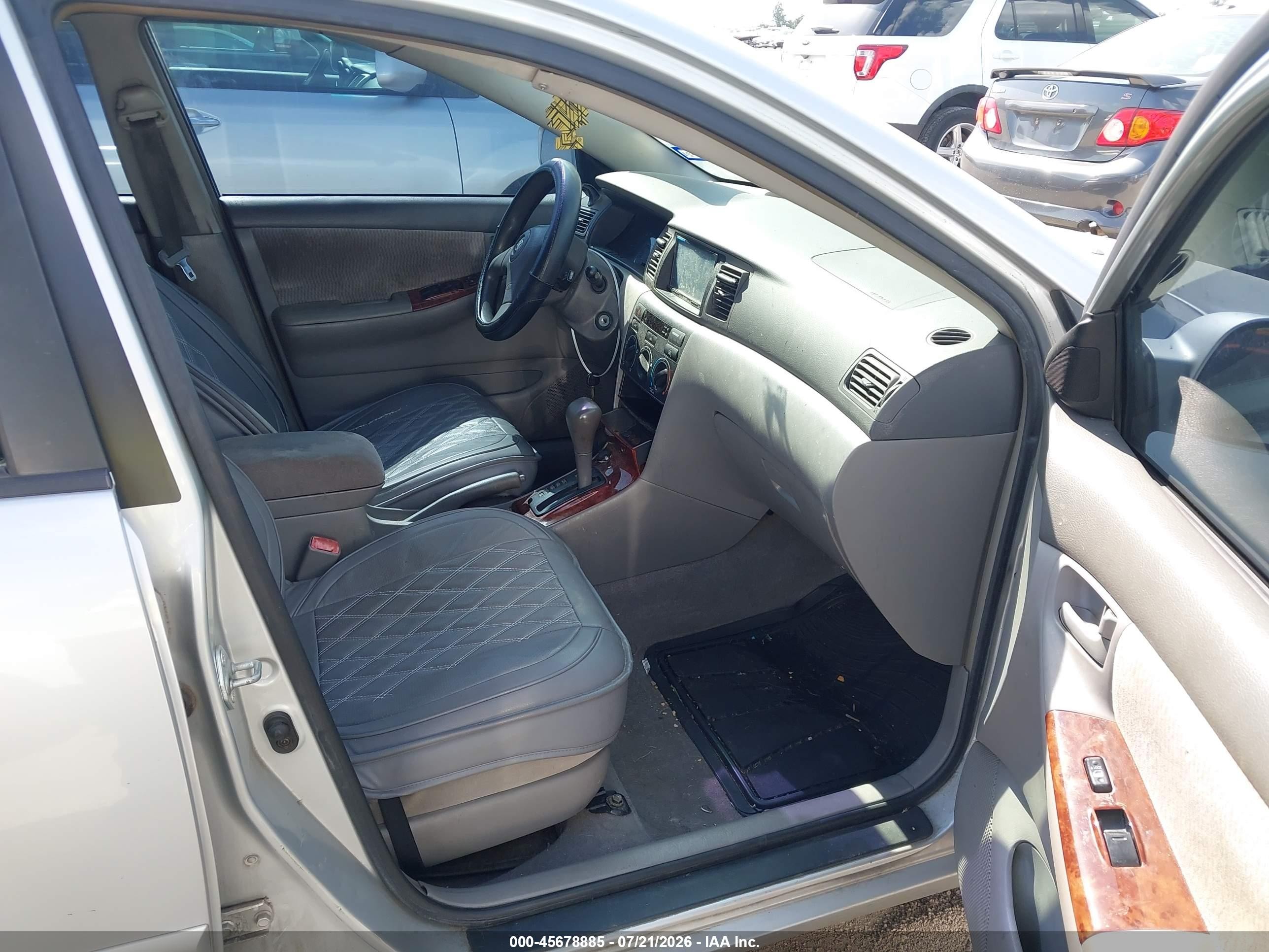 2006 Toyota Corolla Le Серебряный vin: JTDBR32E860061422