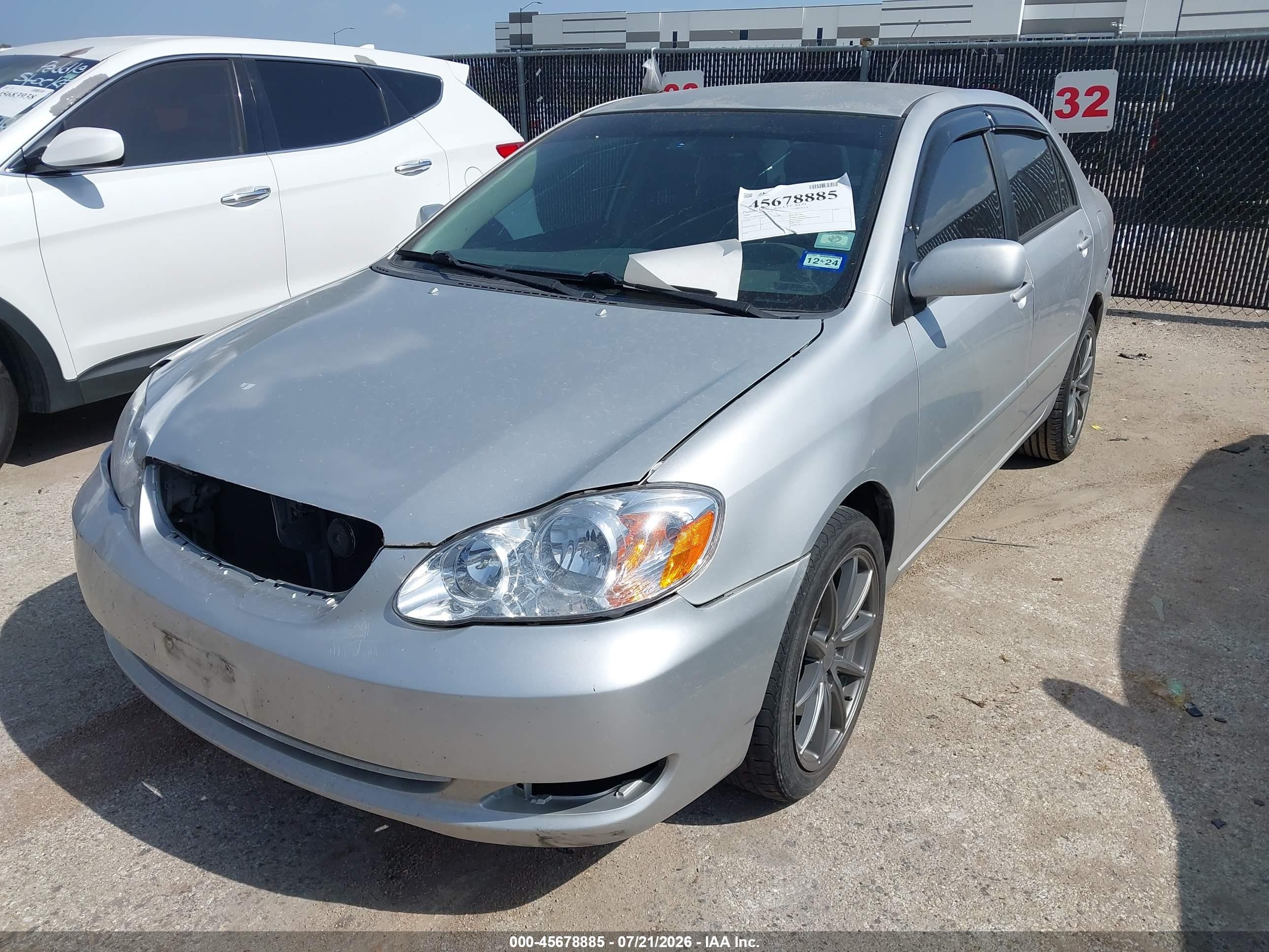 2006 Toyota Corolla Le Серебряный vin: JTDBR32E860061422