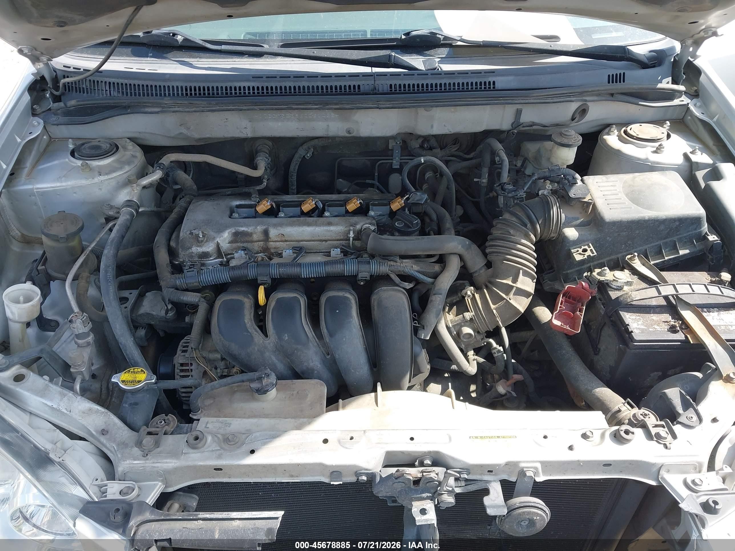 2006 Toyota Corolla Le Серебряный vin: JTDBR32E860061422