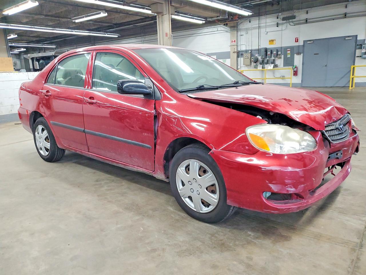 2006 Toyota Corolla Ce Red vin: JTDBR32E860071710