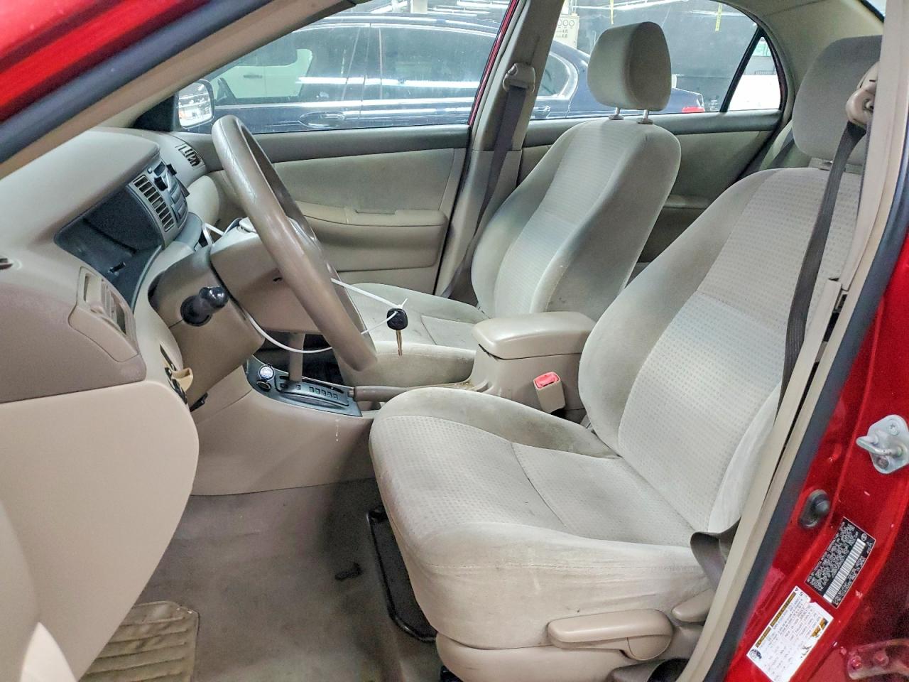 2006 Toyota Corolla Ce Red vin: JTDBR32E860071710