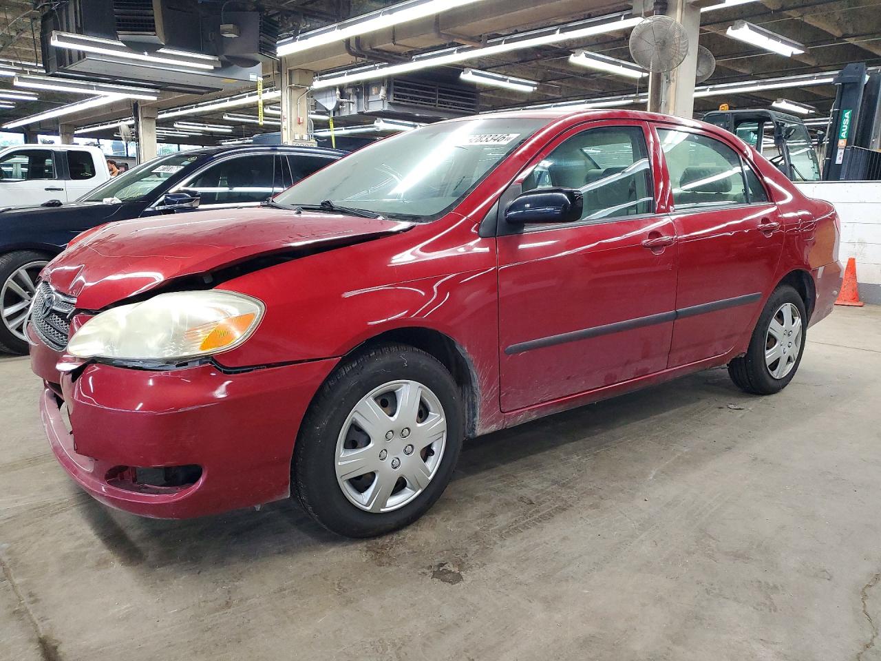 2006 Toyota Corolla Ce Red vin: JTDBR32E860071710