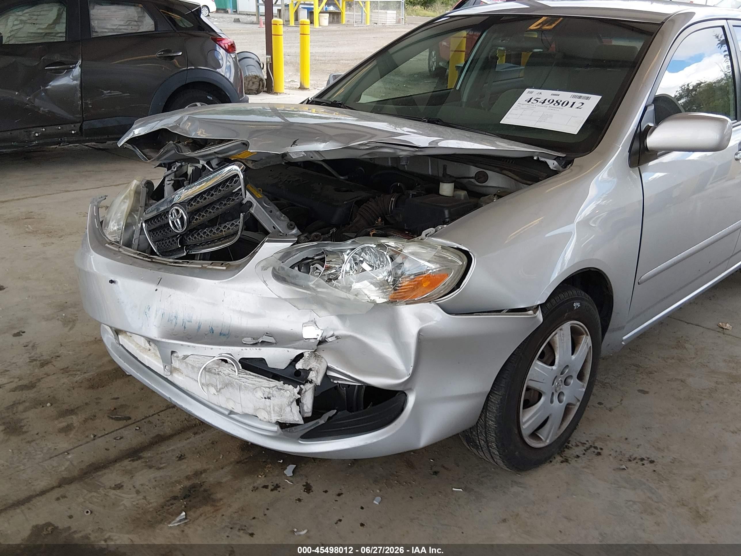 2006 Toyota Corolla Le Silver vin: JTDBR32E860079161