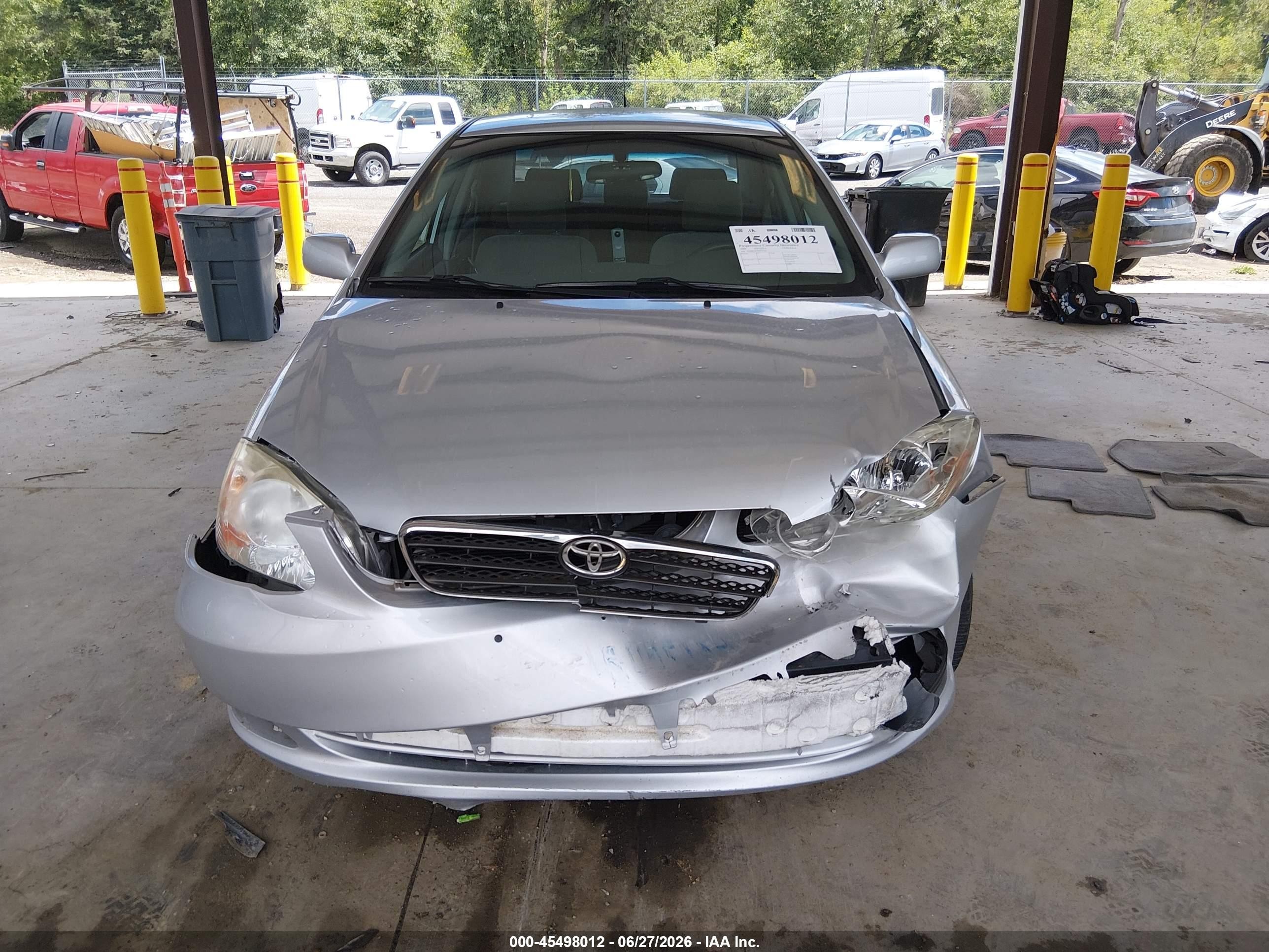 2006 Toyota Corolla Le Silver vin: JTDBR32E860079161