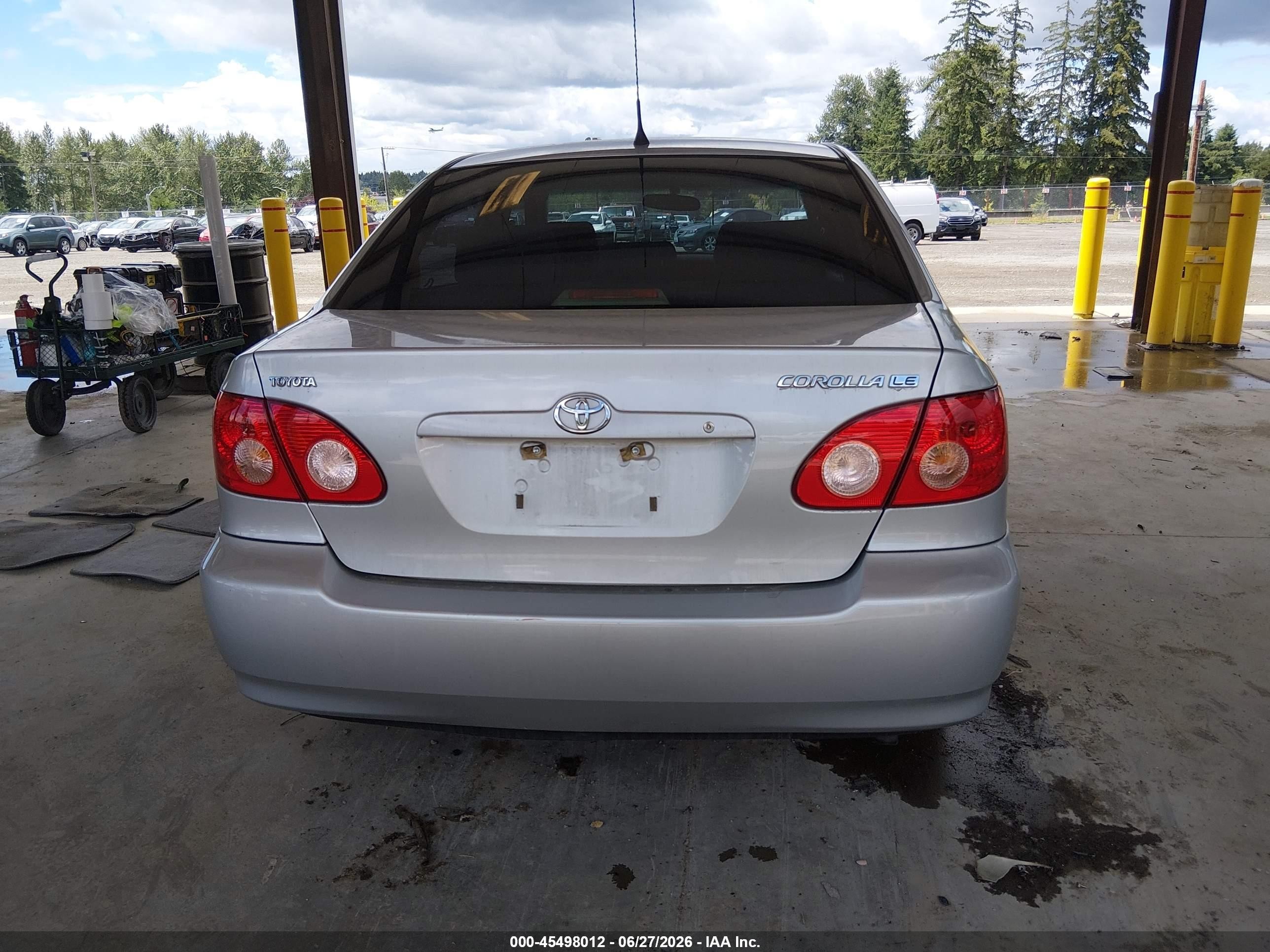 2006 Toyota Corolla Le Silver vin: JTDBR32E860079161