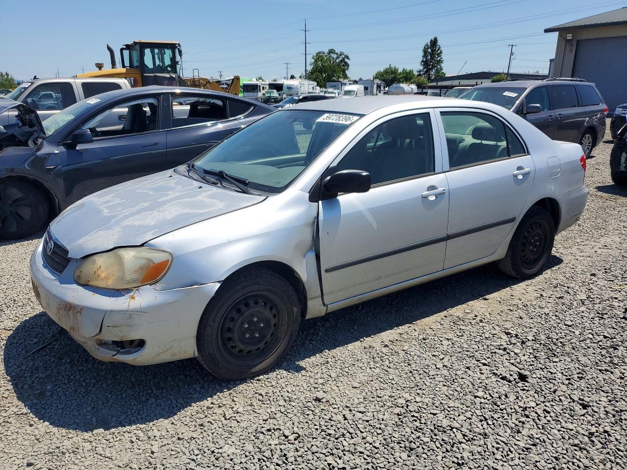 2006 Toyota Corolla Ce Silver vin: JTDBR32E860084764