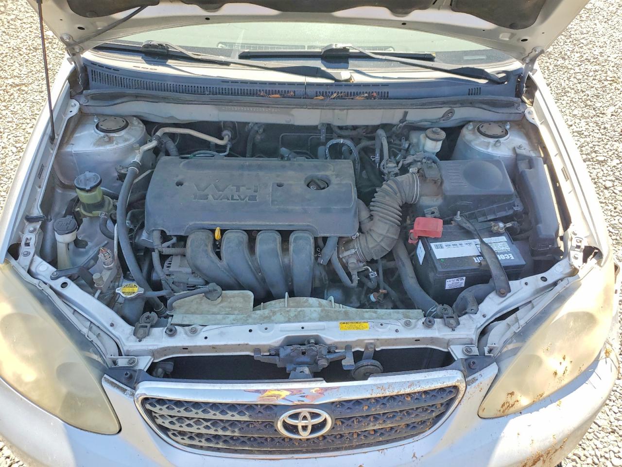 2006 Toyota Corolla Ce Silver vin: JTDBR32E860084764