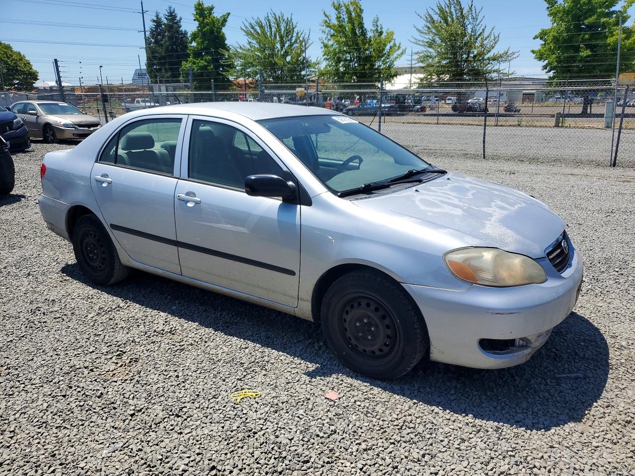 2006 Toyota Corolla Ce Silver vin: JTDBR32E860084764