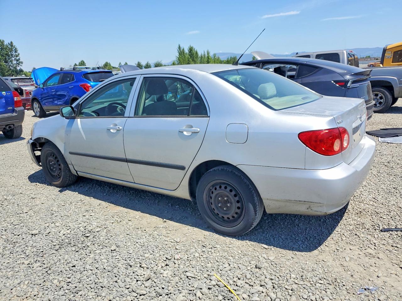 2006 Toyota Corolla Ce Silver vin: JTDBR32E860084764