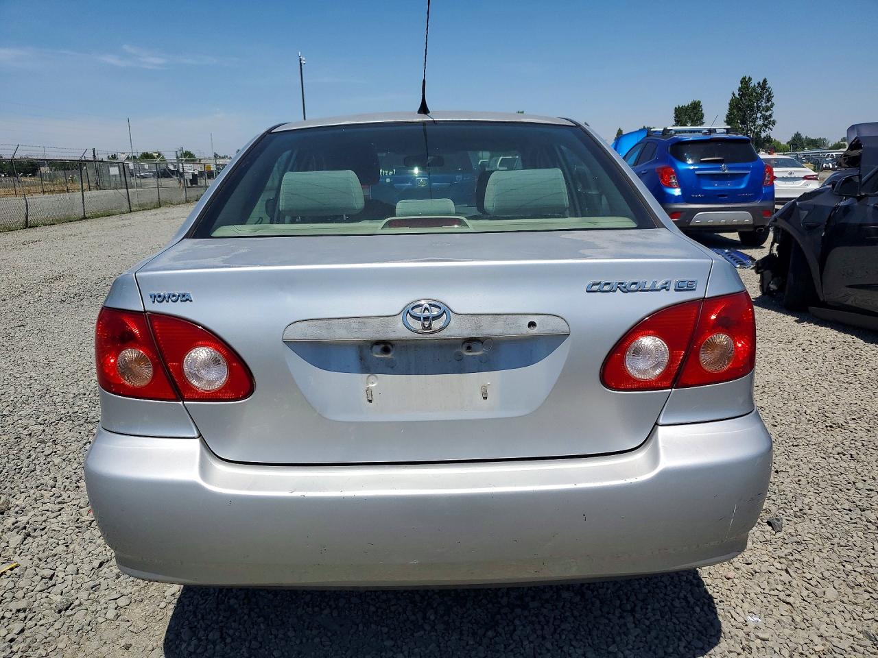 2006 Toyota Corolla Ce Silver vin: JTDBR32E860084764