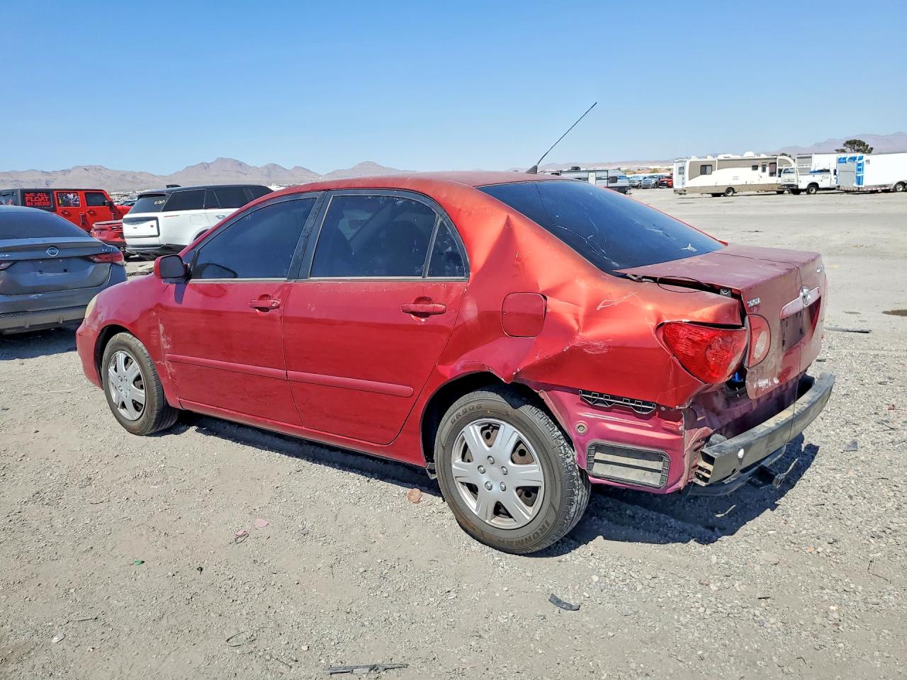 2006 Toyota Corolla Le Red vin: JTDBR32E860085817