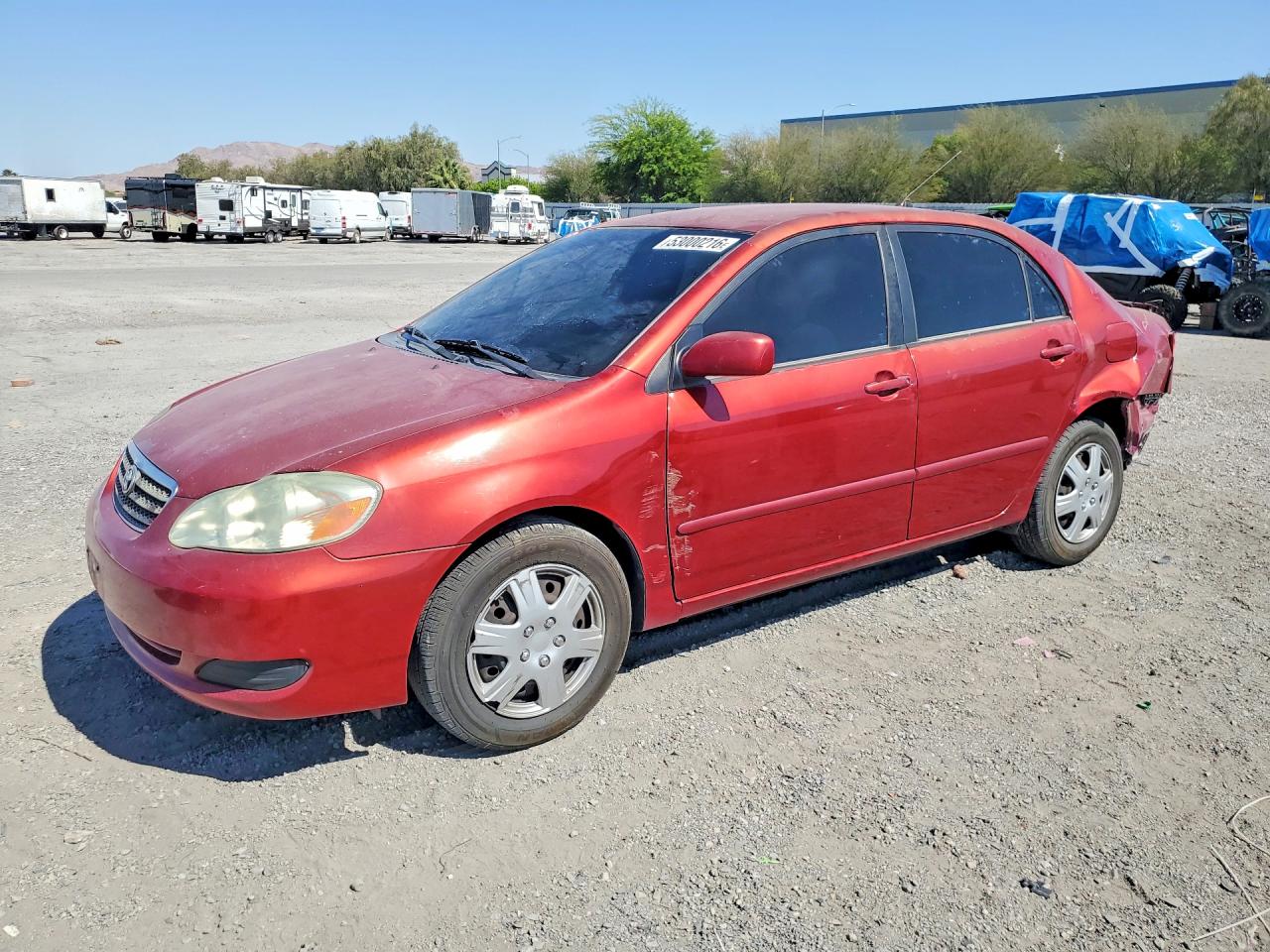 2006 Toyota Corolla Le Red vin: JTDBR32E860085817