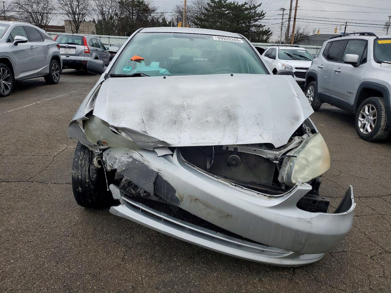 2006 Toyota Corolla Ce Silver vin: JTDBR32E860095134