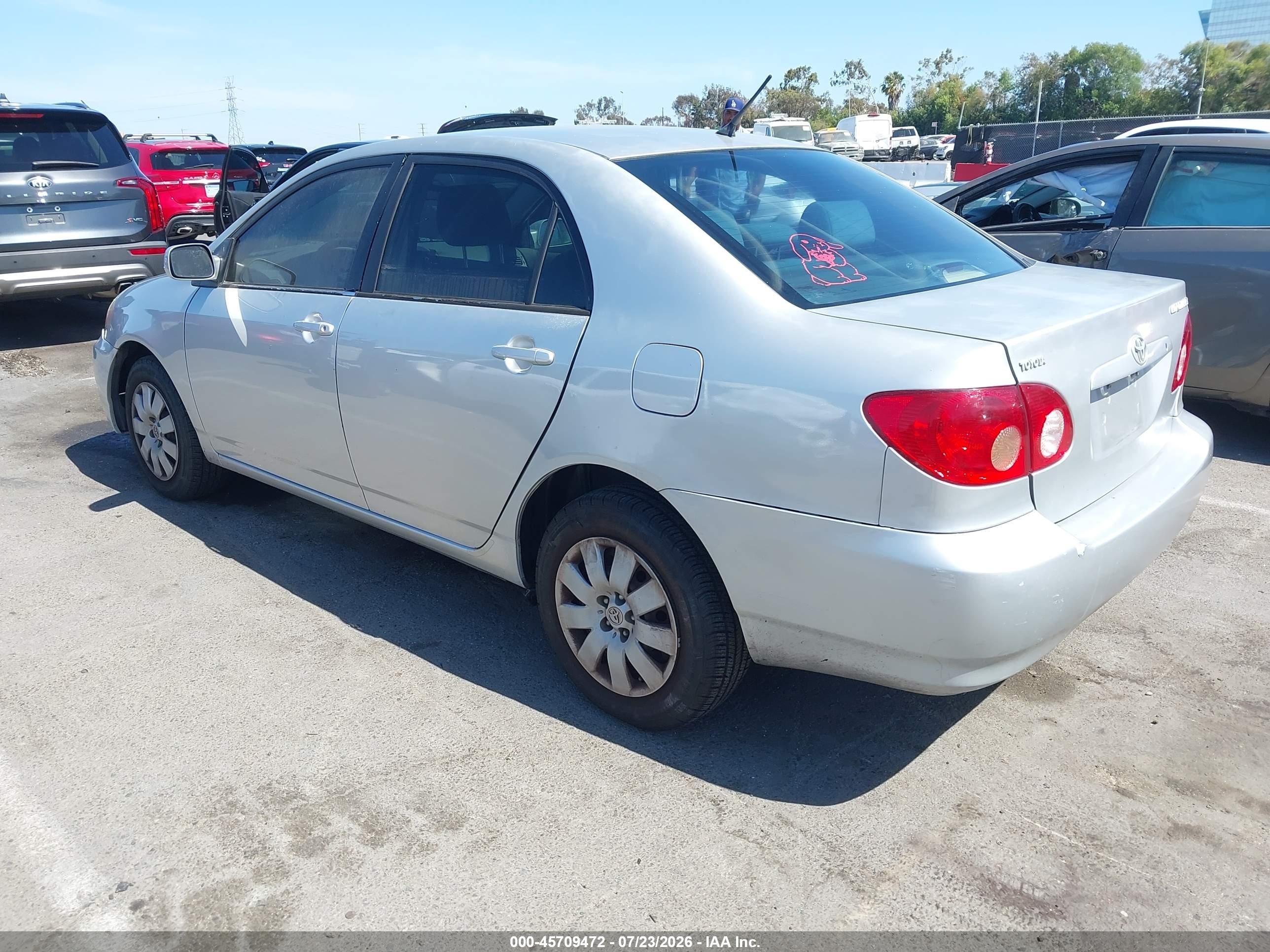 2006 Toyota Corolla Le Серебряный vin: JTDBR32E860096414