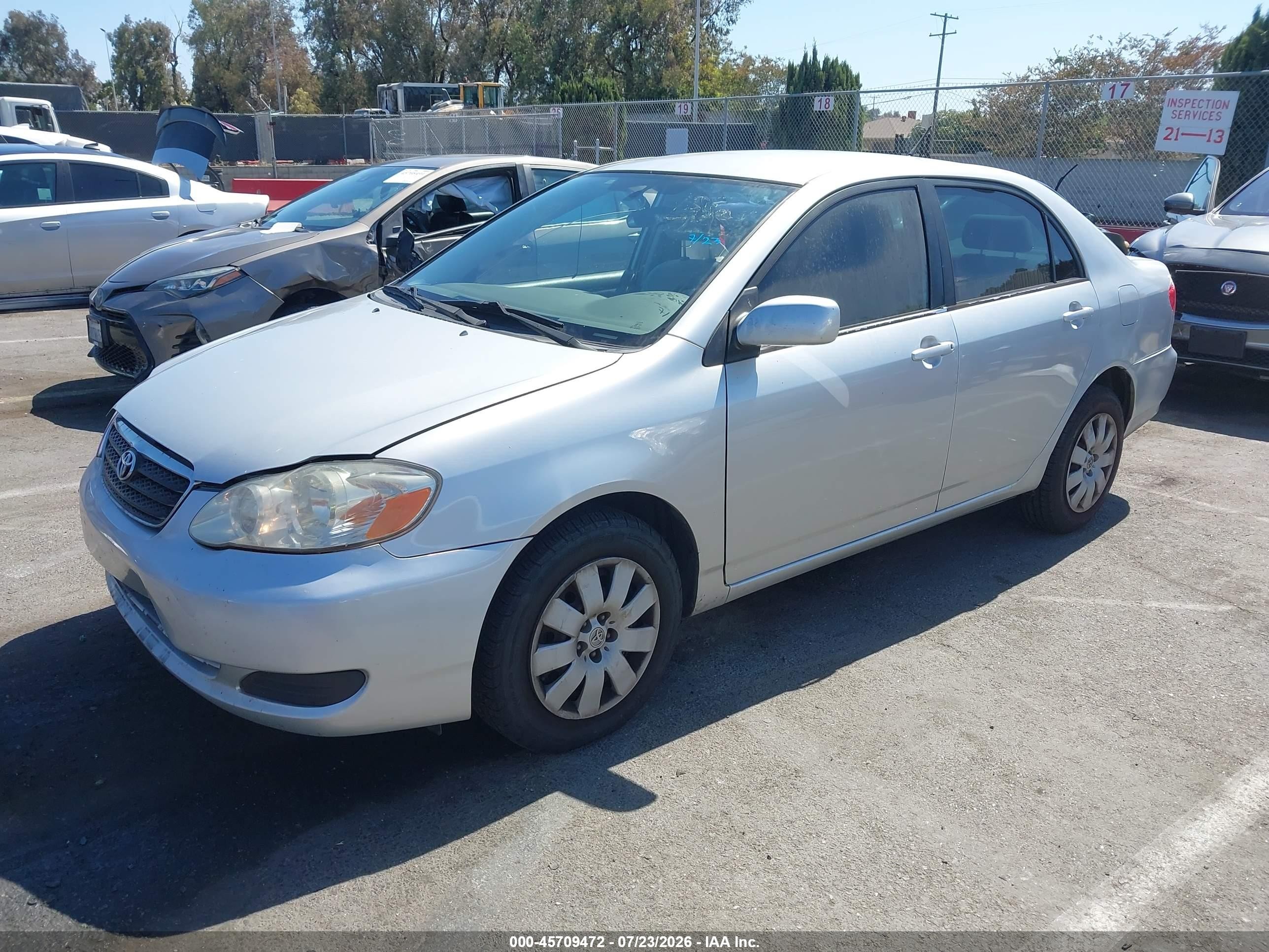 2006 Toyota Corolla Le Серебряный vin: JTDBR32E860096414