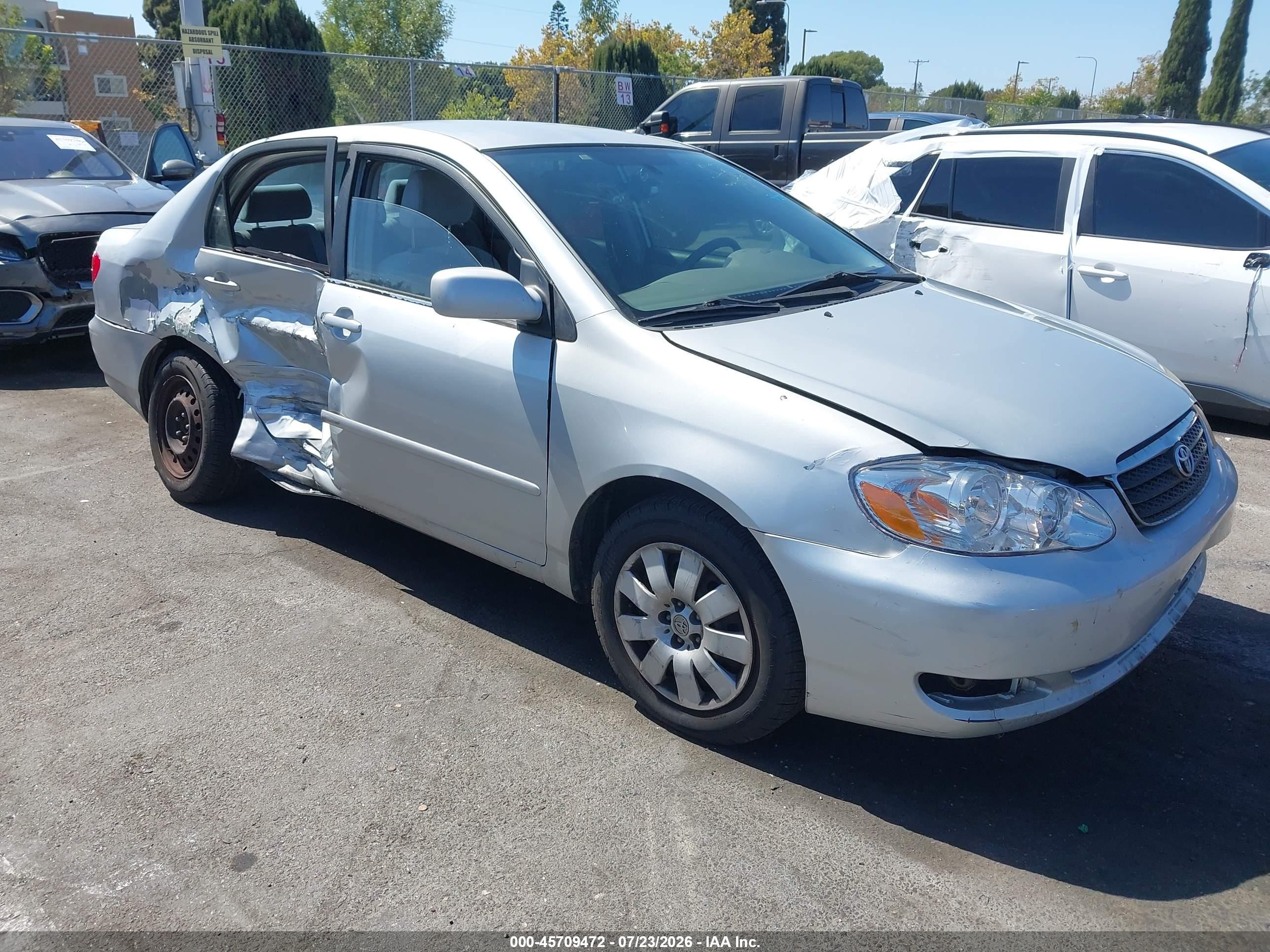 2006 Toyota Corolla Le Серебряный vin: JTDBR32E860096414