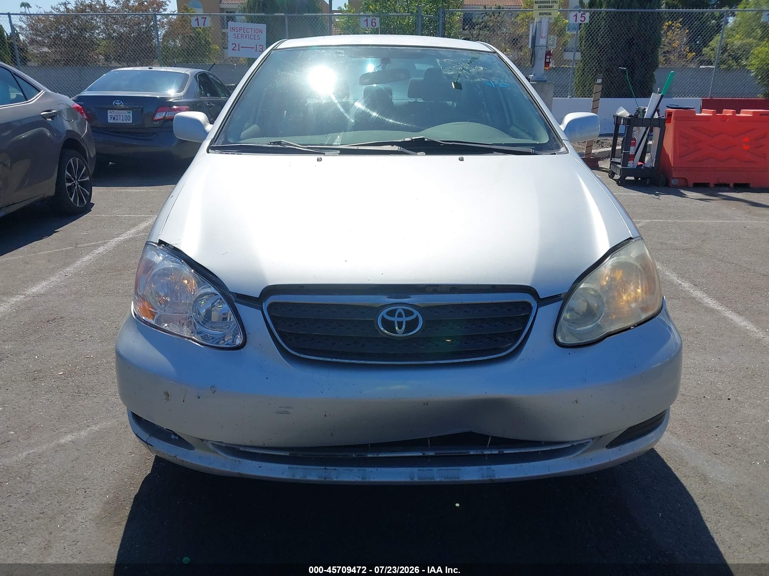 2006 Toyota Corolla Le Серебряный vin: JTDBR32E860096414