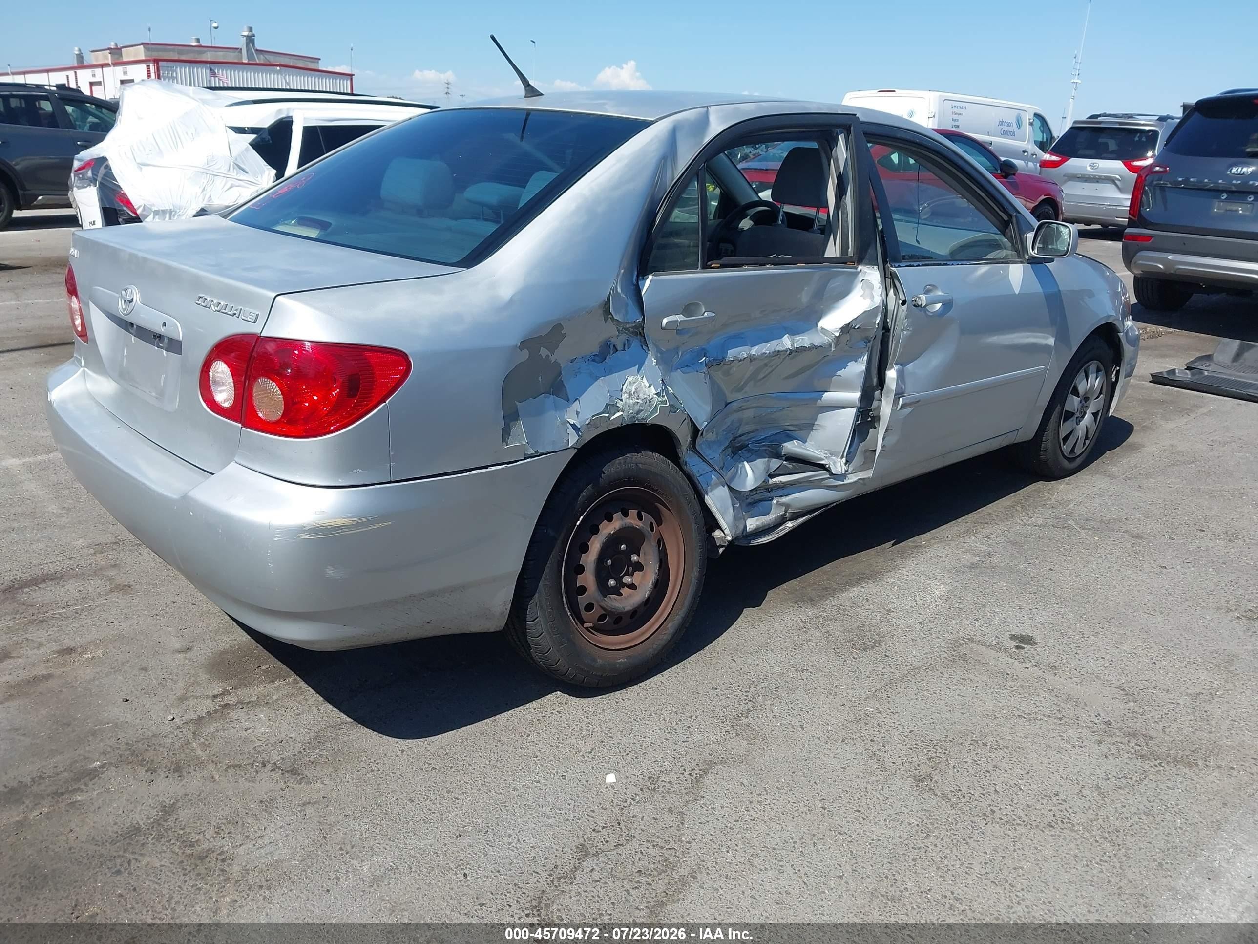 2006 Toyota Corolla Le Серебряный vin: JTDBR32E860096414