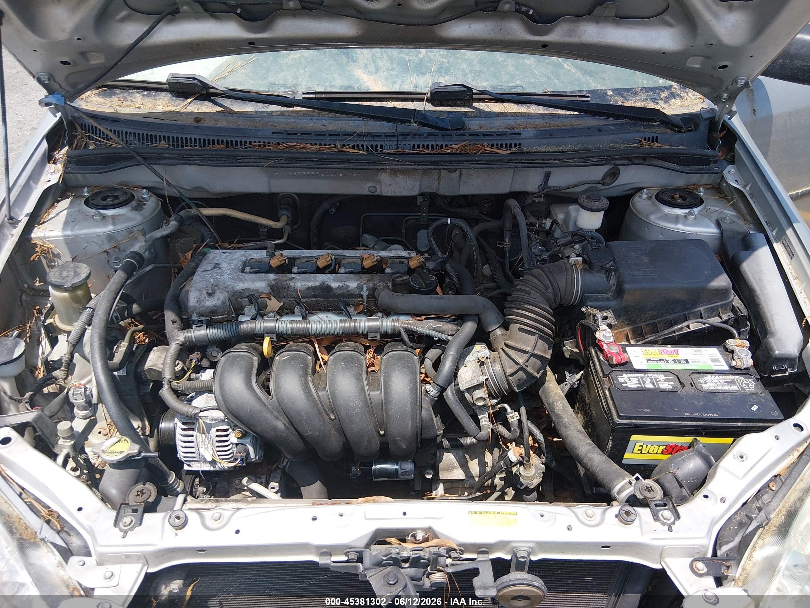 2006 Toyota Corolla Ce Gray vin: JTDBR32E860096476