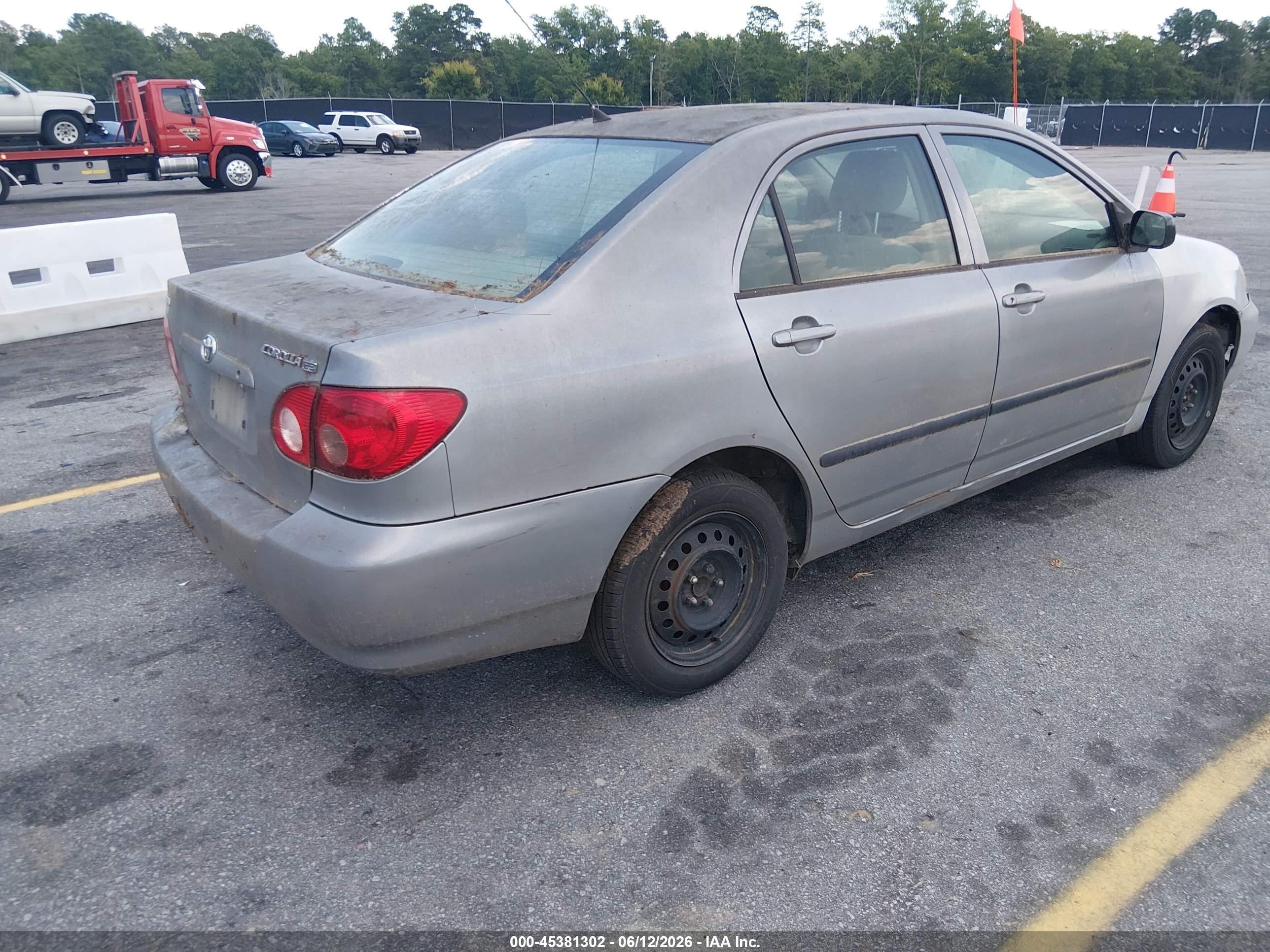 2006 Toyota Corolla Ce Gray vin: JTDBR32E860096476