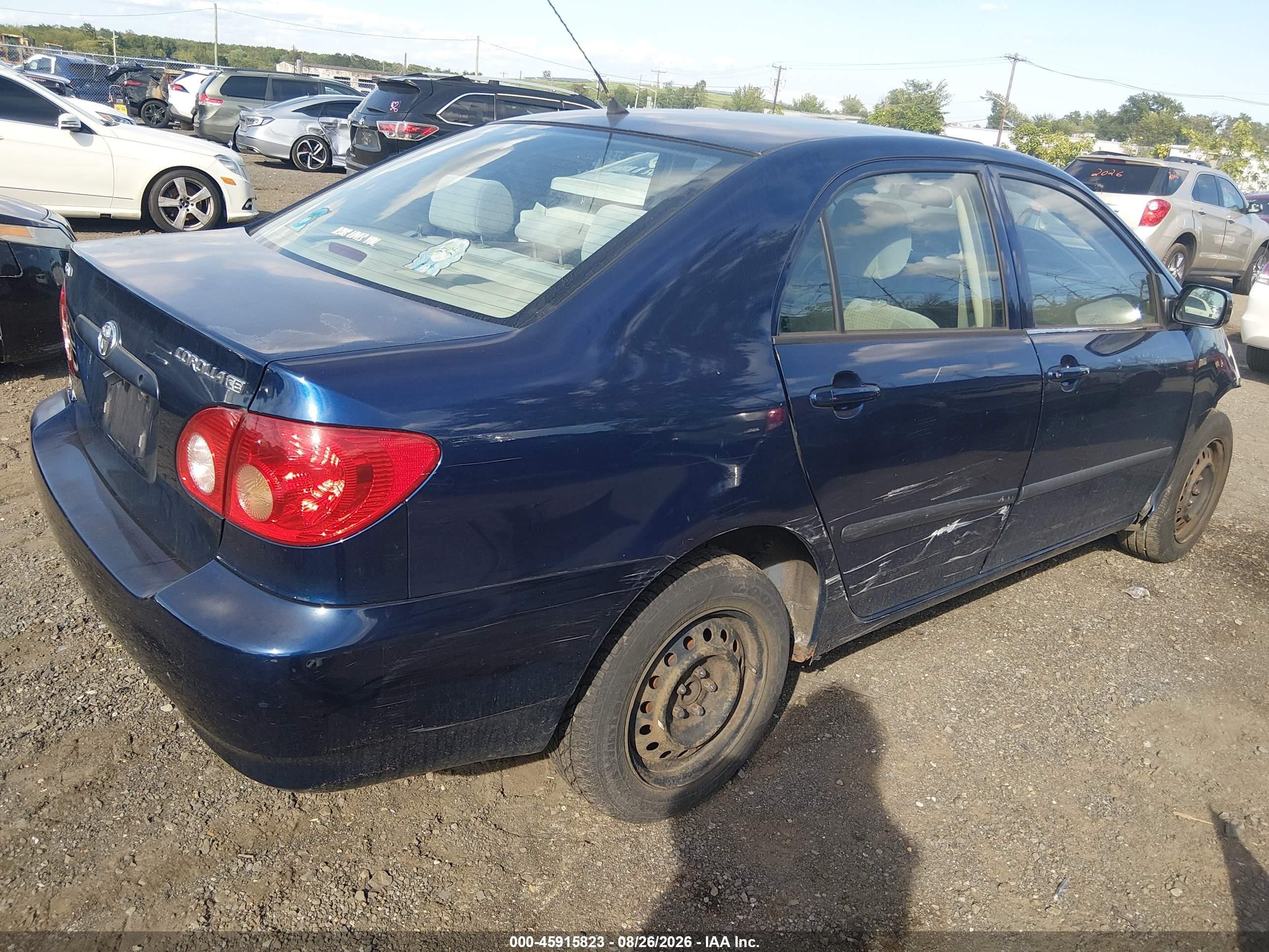 2007 Toyota Corolla Ce/le/s Серый vin: JTDBR32E870103315