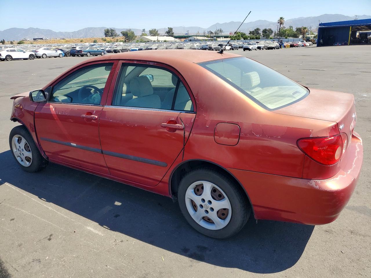 2007 Toyota Corolla Ce Red vin: JTDBR32E870104450
