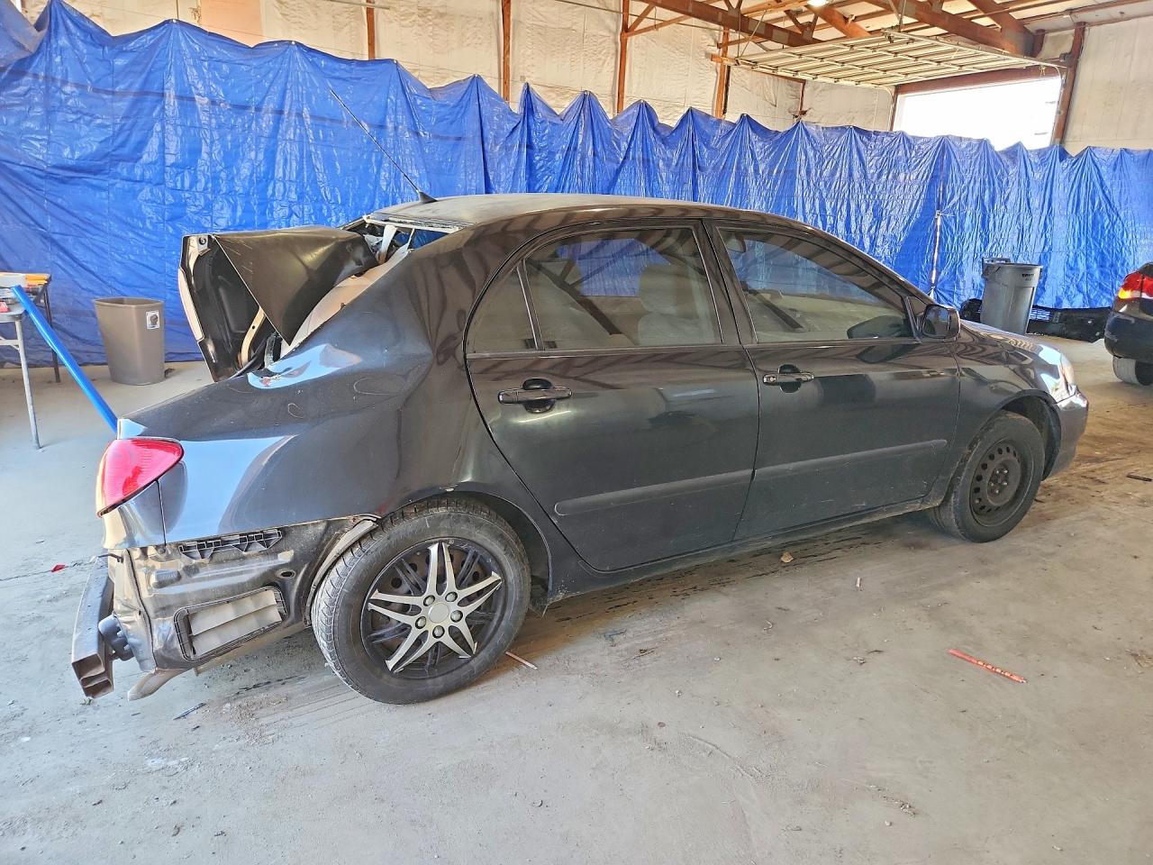 2007 Toyota Corolla Ce Black vin: JTDBR32E870133530