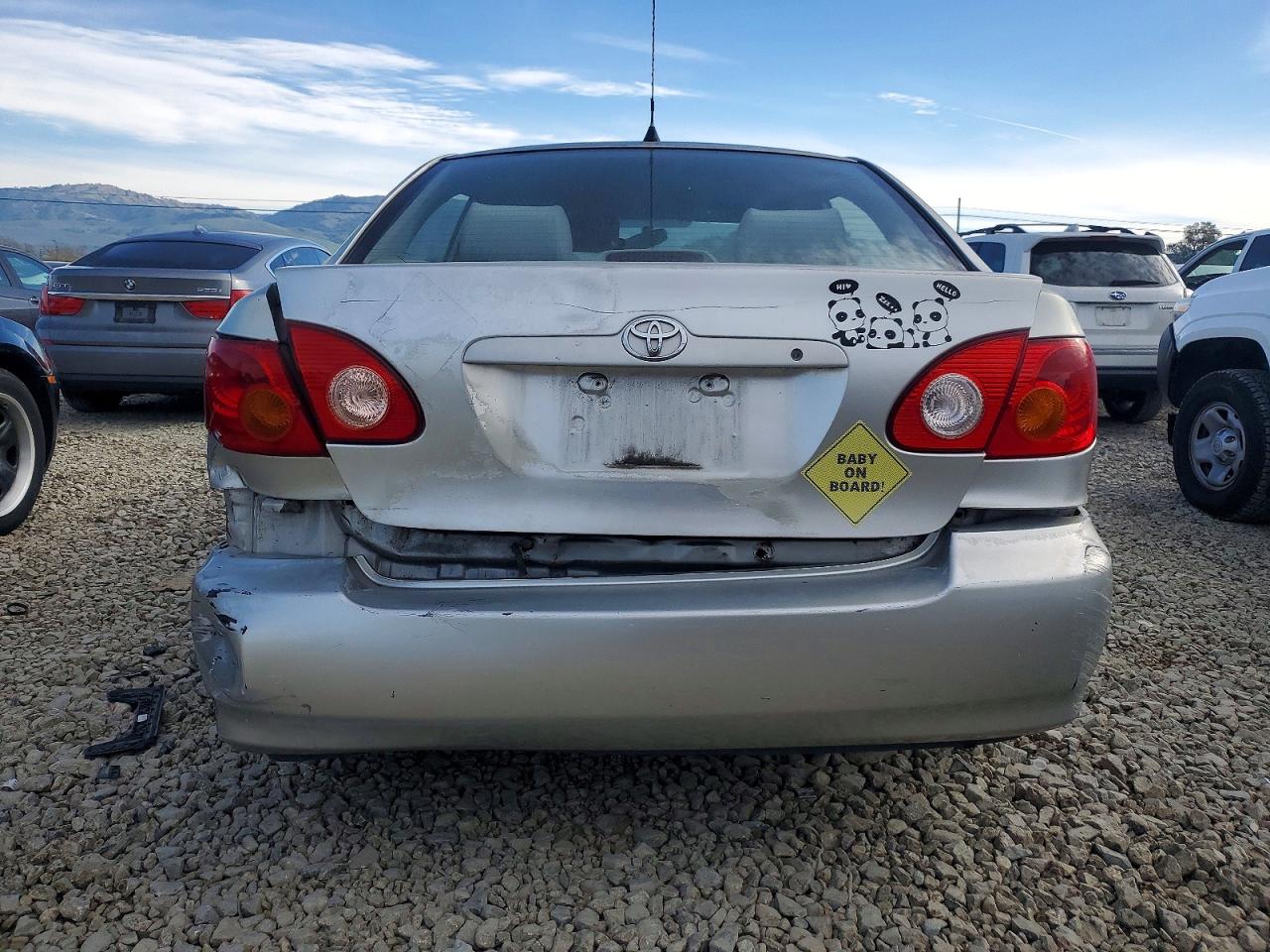 2003 Toyota Corolla Ce Silver vin: JTDBR32E930008546