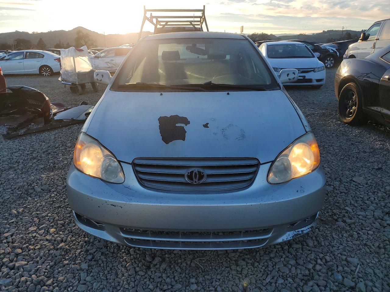 2003 Toyota Corolla Ce Silver vin: JTDBR32E930008546