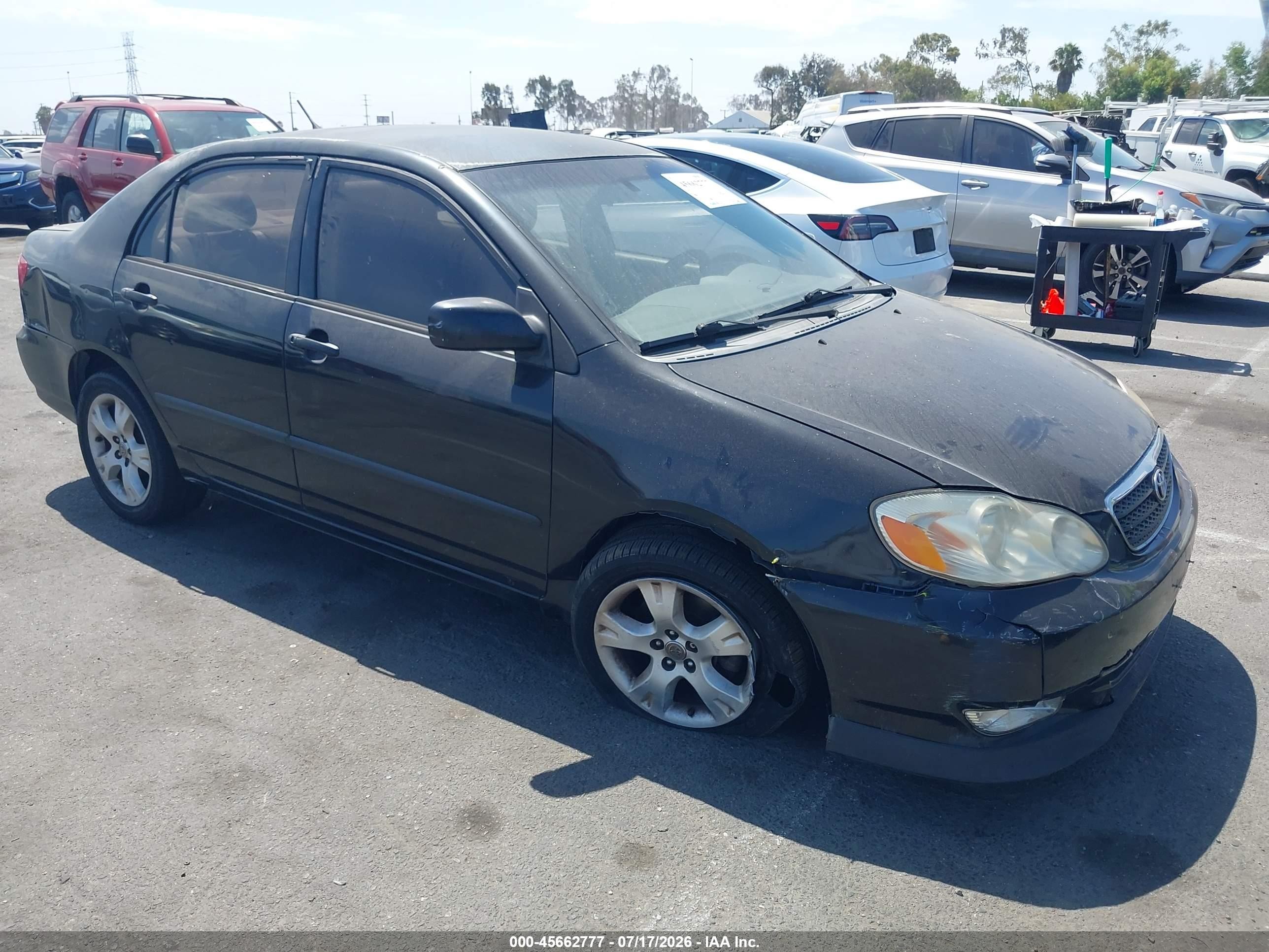 2003 Toyota Corolla Ce Black vin: JTDBR32E930020602