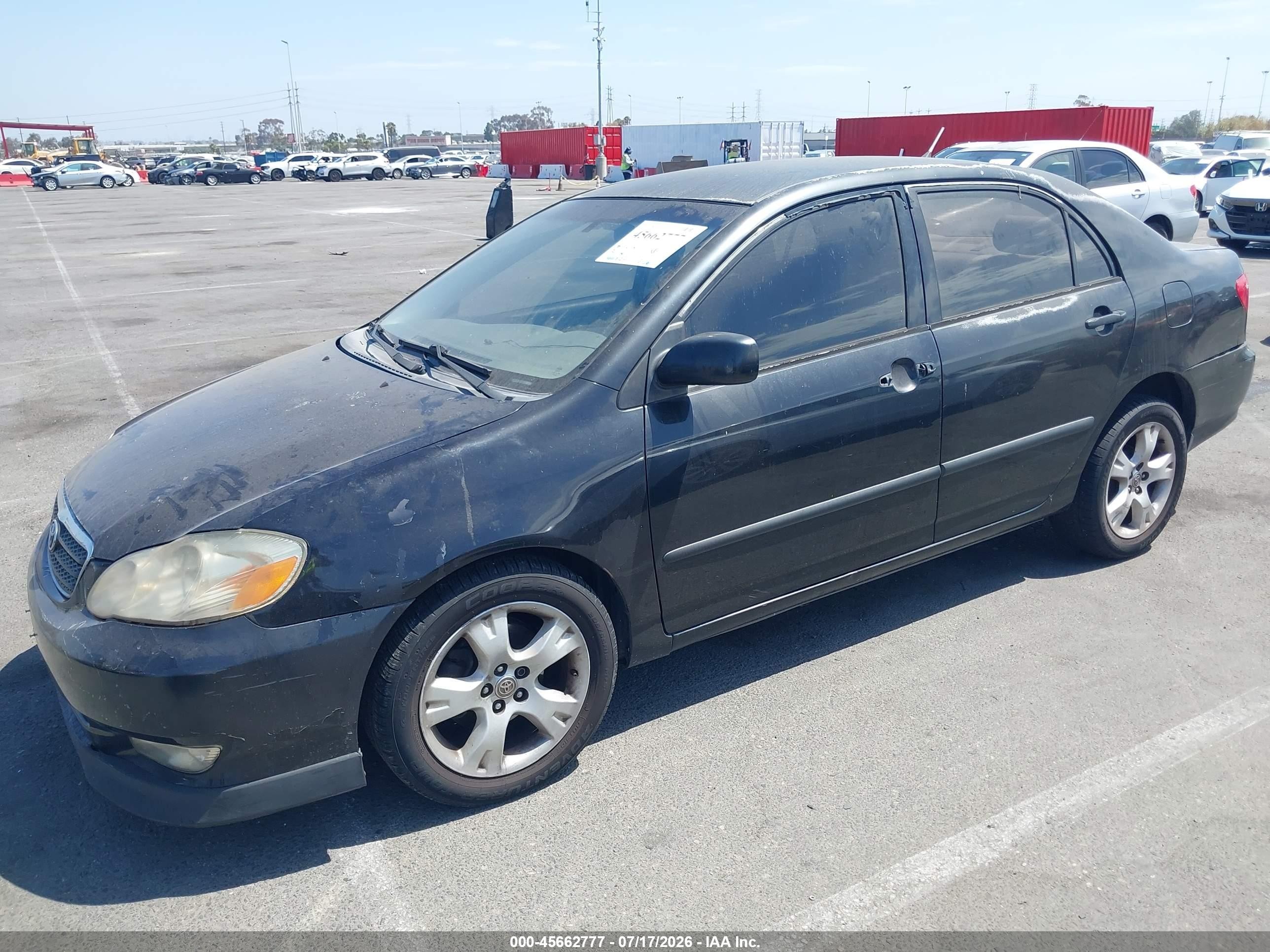 2003 Toyota Corolla Ce Black vin: JTDBR32E930020602