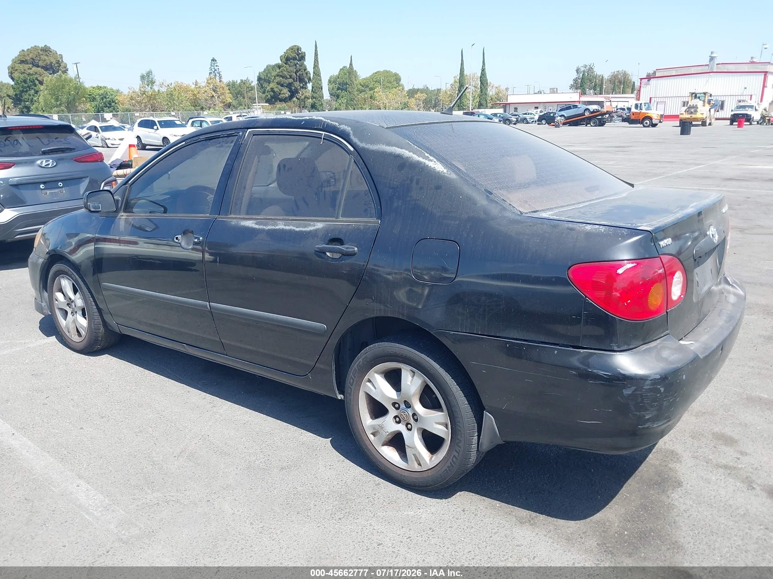 2003 Toyota Corolla Ce Black vin: JTDBR32E930020602