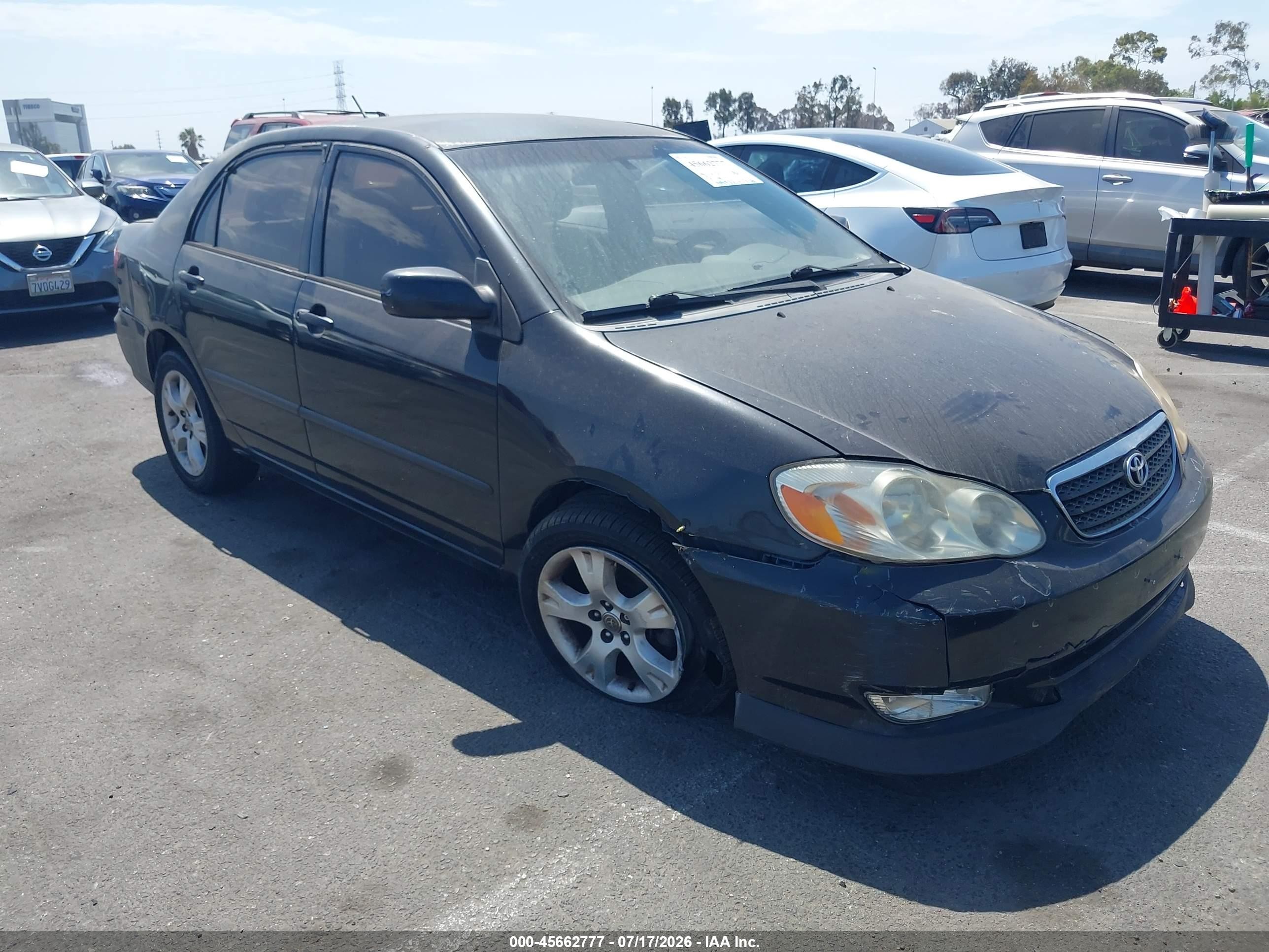 2003 Toyota Corolla Ce Black vin: JTDBR32E930020602