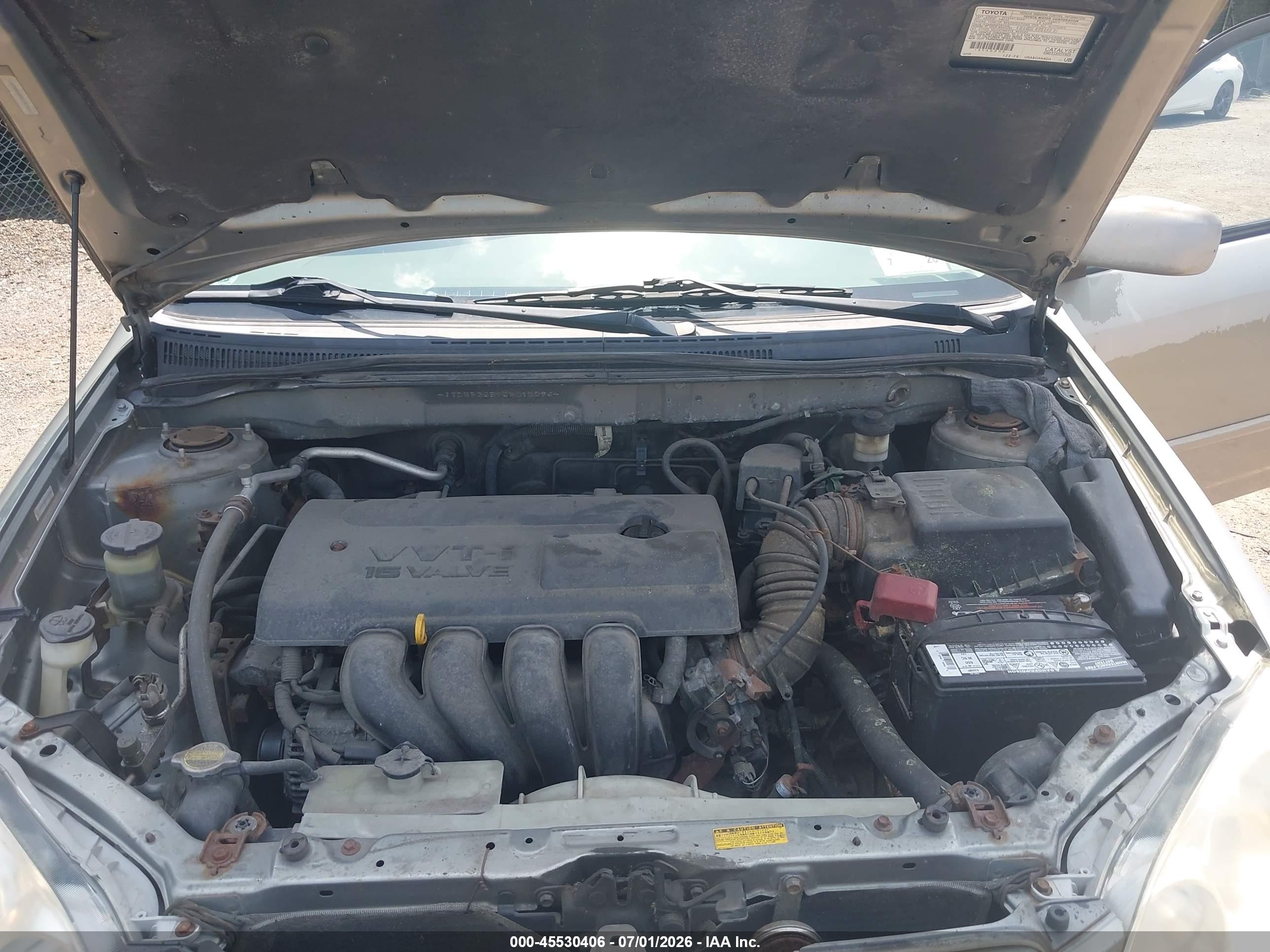 2003 Toyota Corolla Le Silver vin: JTDBR32E932013296
