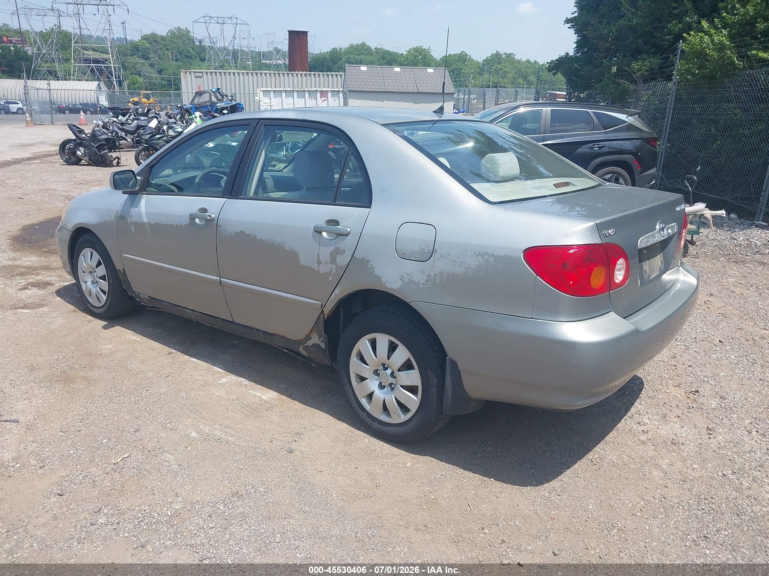 2003 Toyota Corolla Le Silver vin: JTDBR32E932013296