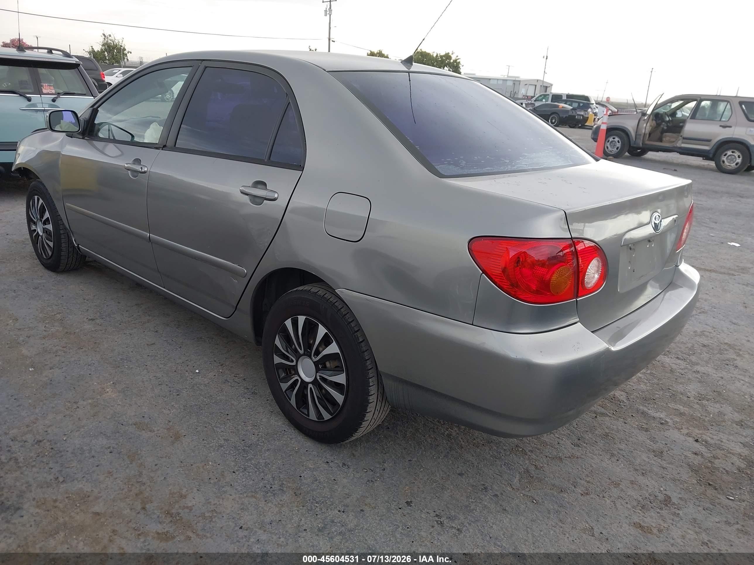 2003 Toyota Corolla Le Gray vin: JTDBR32E932016067