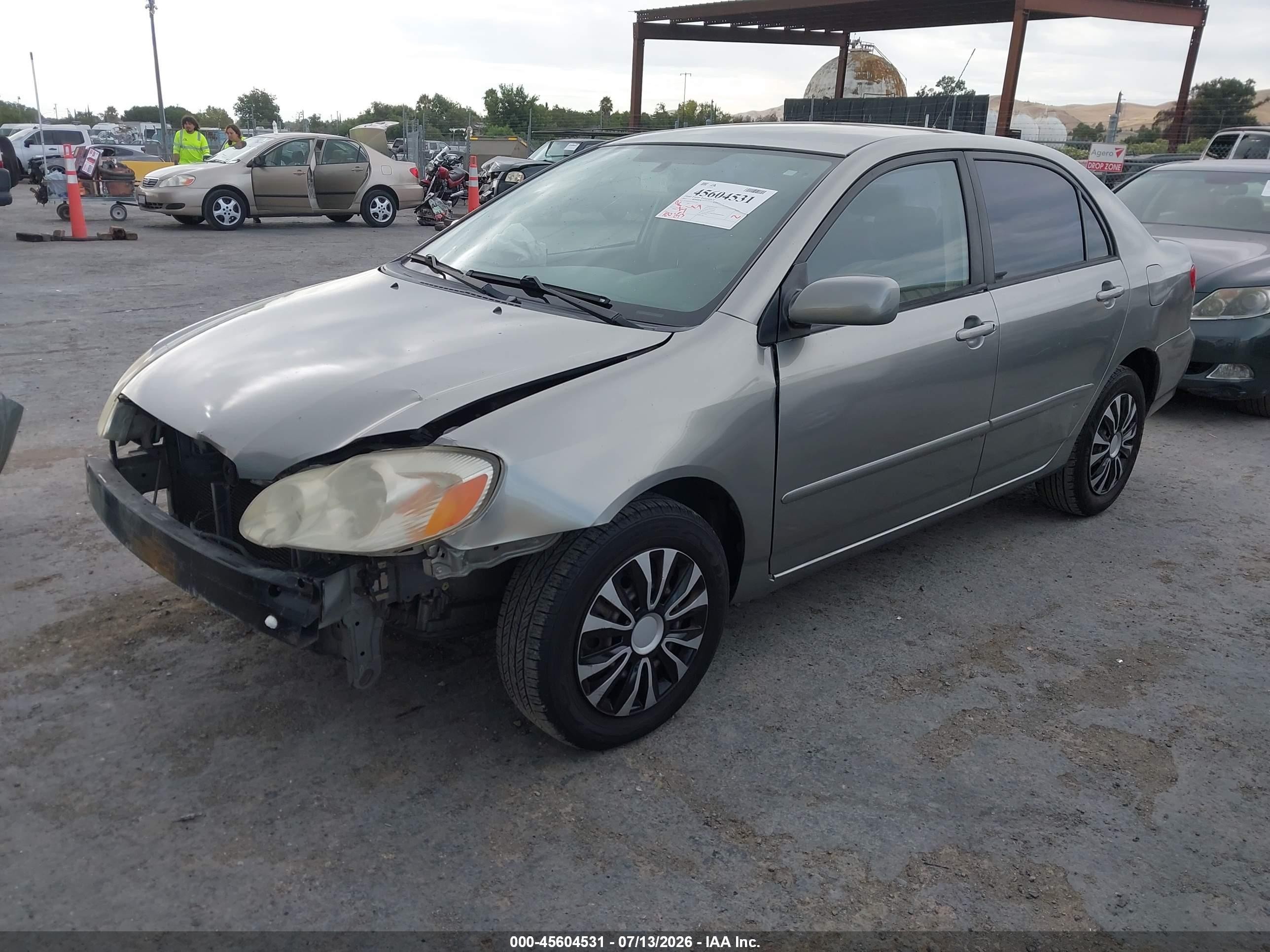 2003 Toyota Corolla Le Gray vin: JTDBR32E932016067