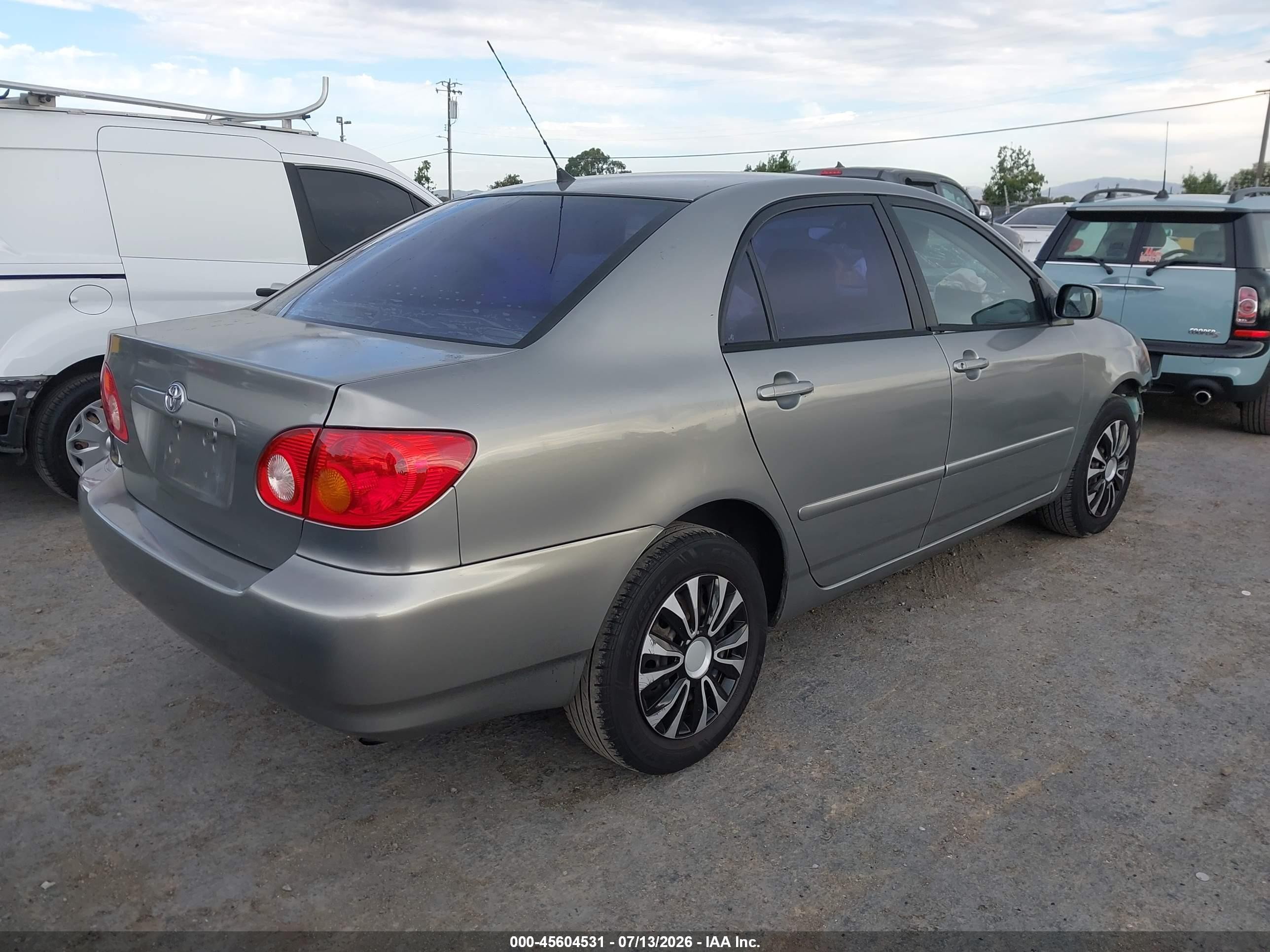 2003 Toyota Corolla Le Gray vin: JTDBR32E932016067