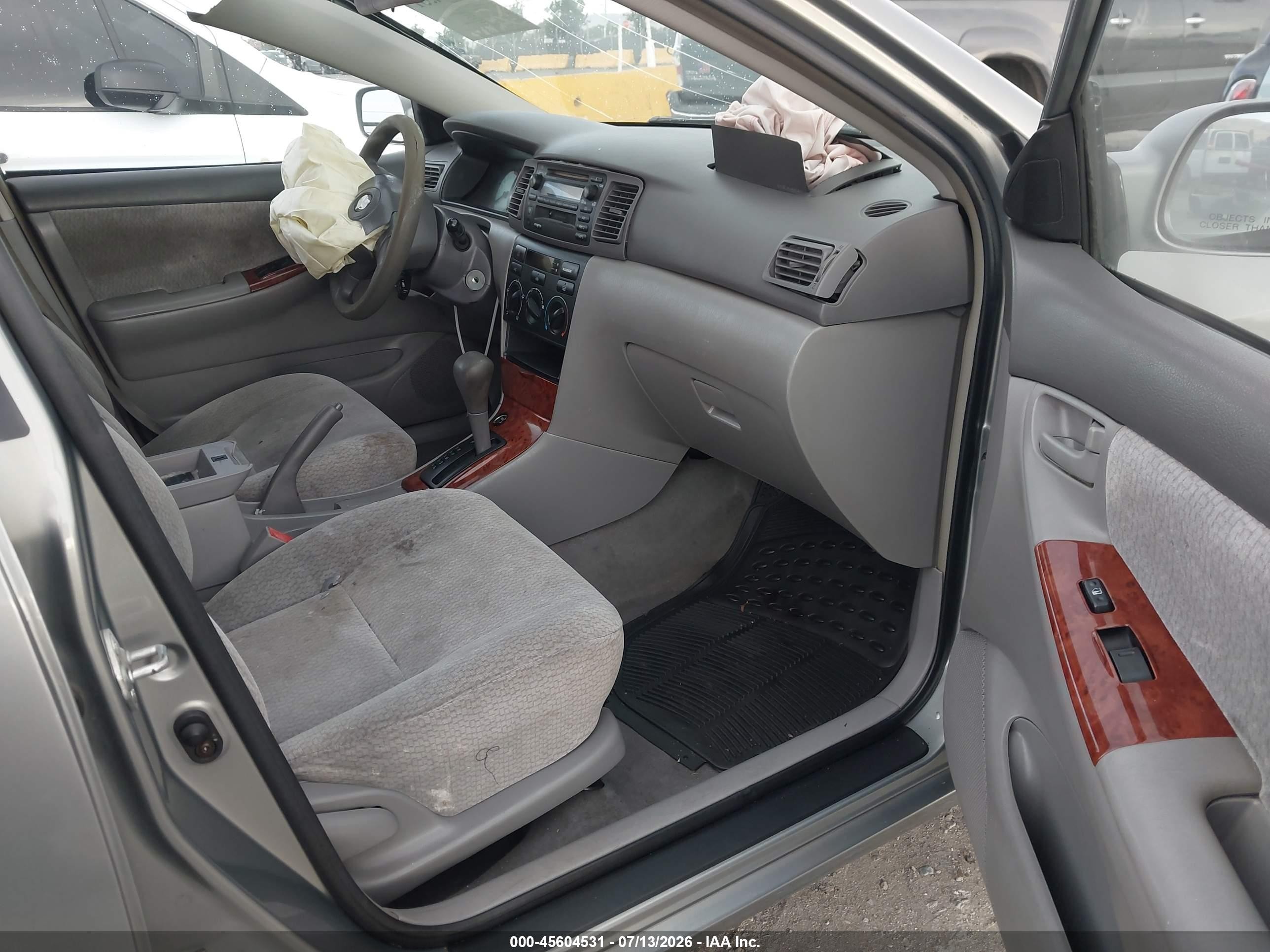 2003 Toyota Corolla Le Gray vin: JTDBR32E932016067