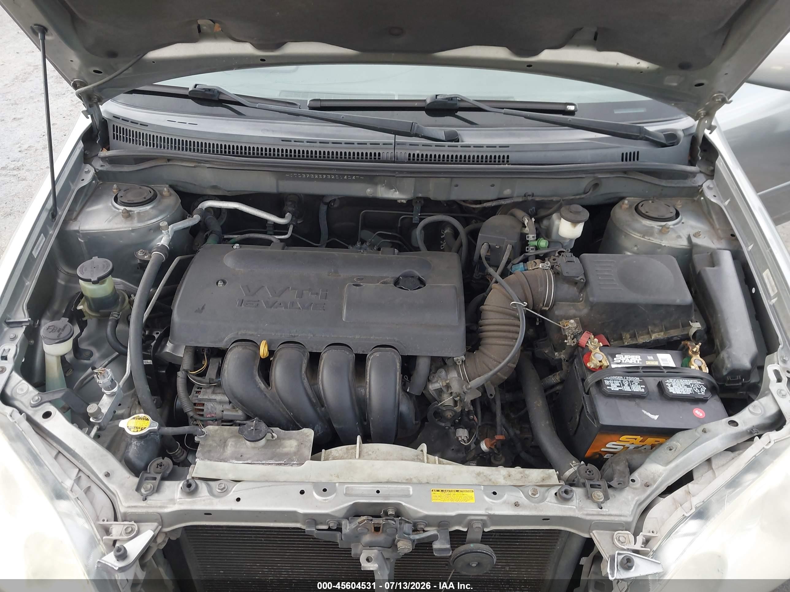 2003 Toyota Corolla Le Gray vin: JTDBR32E932016067