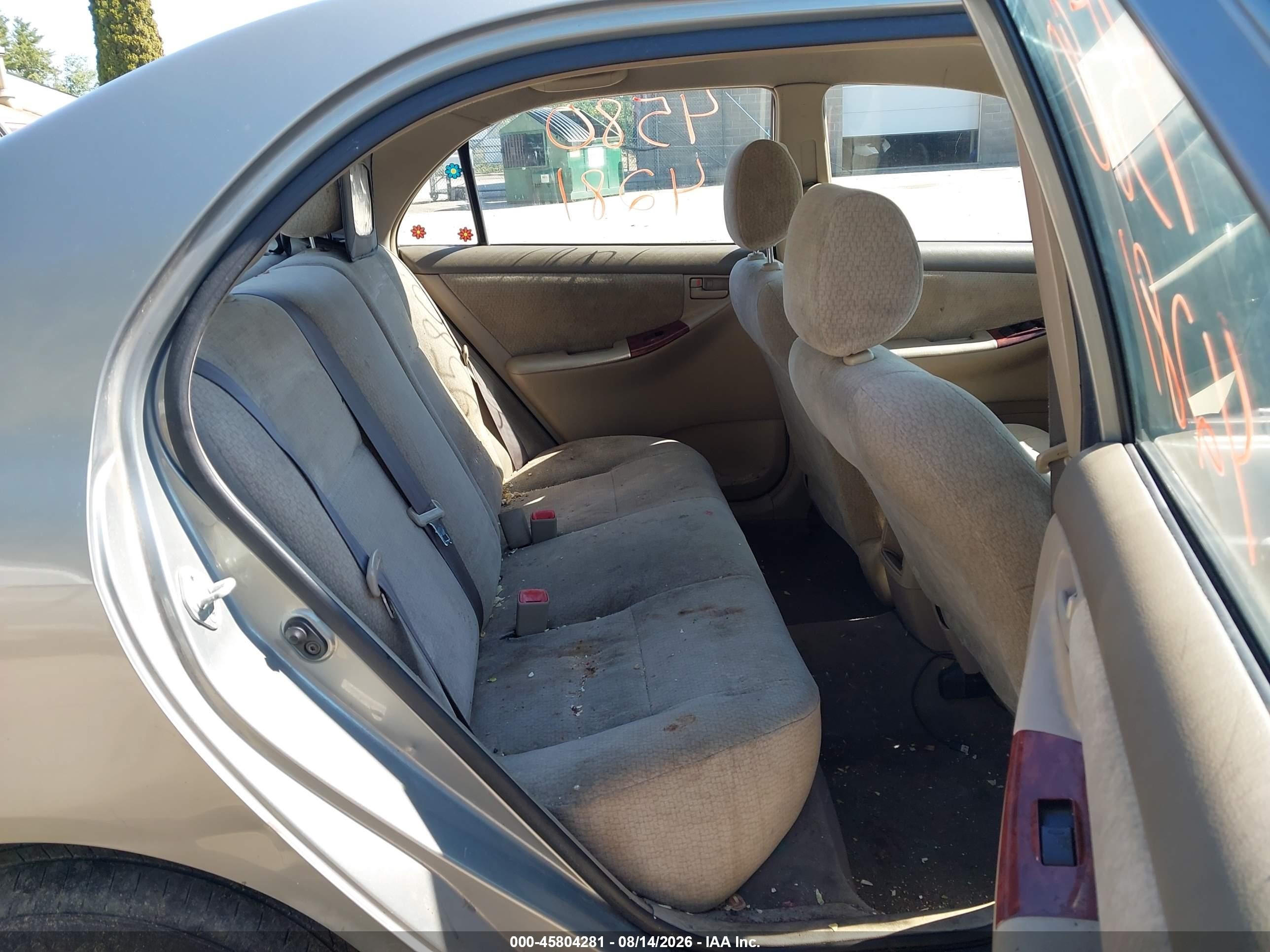2004 Toyota Corolla Le Серый vin: JTDBR32E942021979