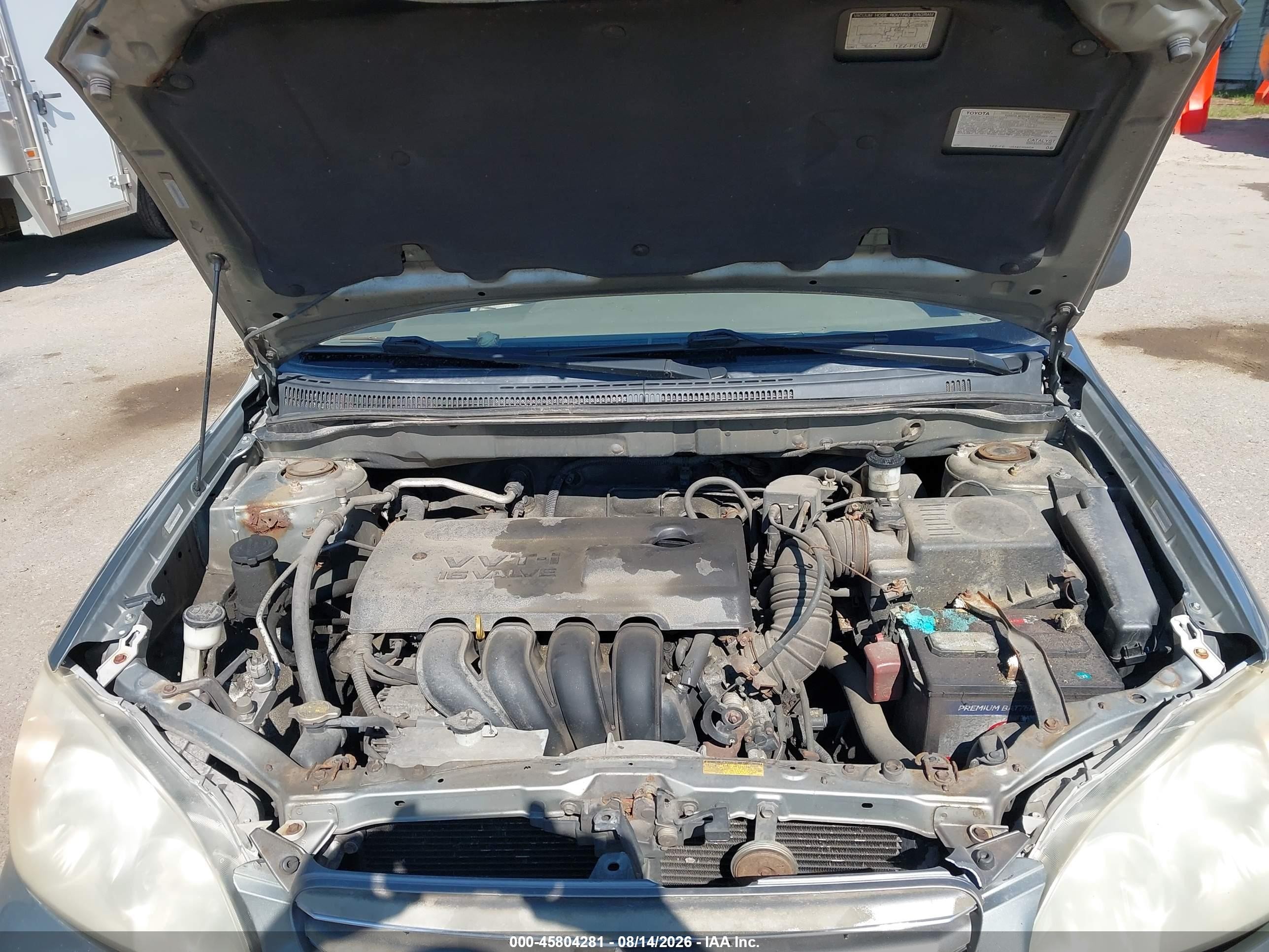 2004 Toyota Corolla Le Серый vin: JTDBR32E942021979