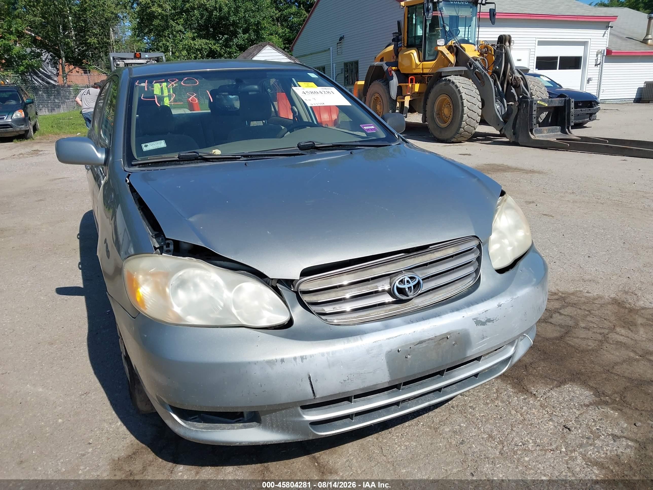 2004 Toyota Corolla Le Серый vin: JTDBR32E942021979